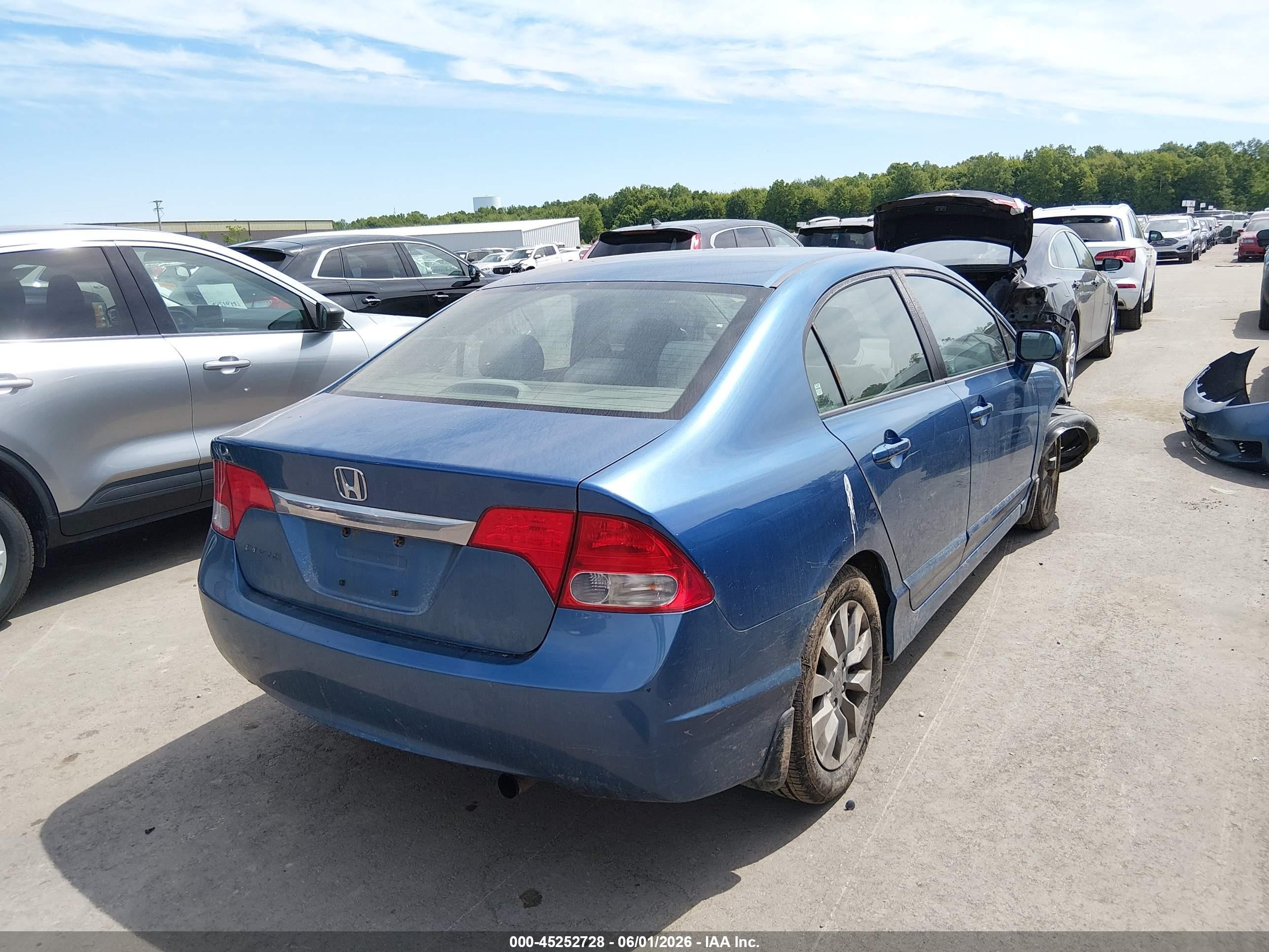2010 Honda Civic Ex Синий vin: 2HGFA1F88AH511044