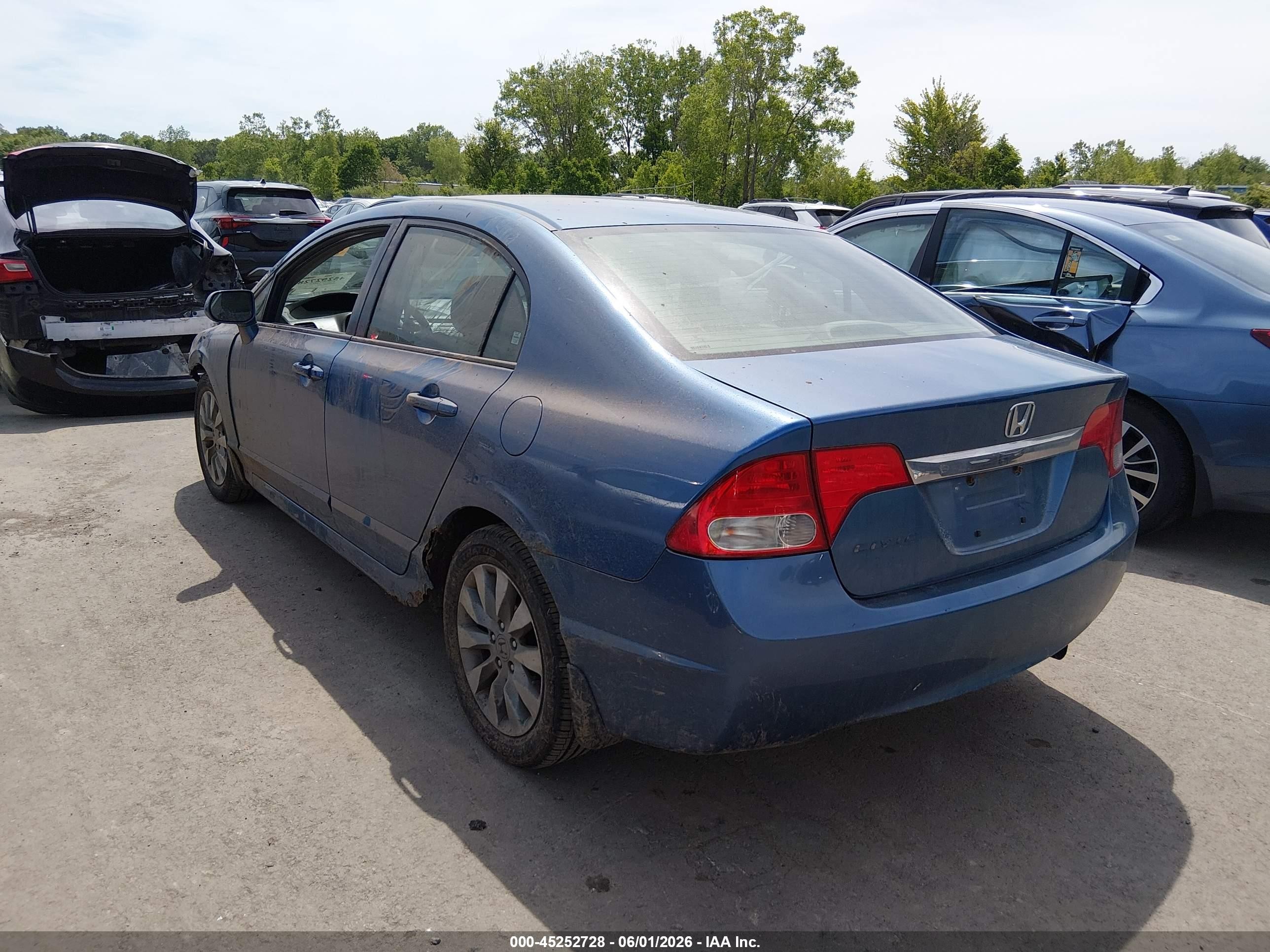 2010 Honda Civic Ex Синий vin: 2HGFA1F88AH511044
