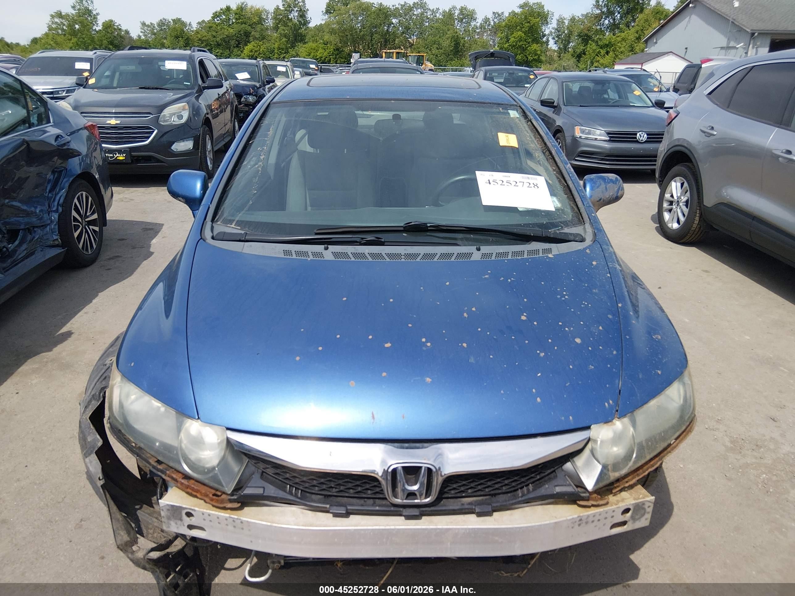2010 Honda Civic Ex Синий vin: 2HGFA1F88AH511044