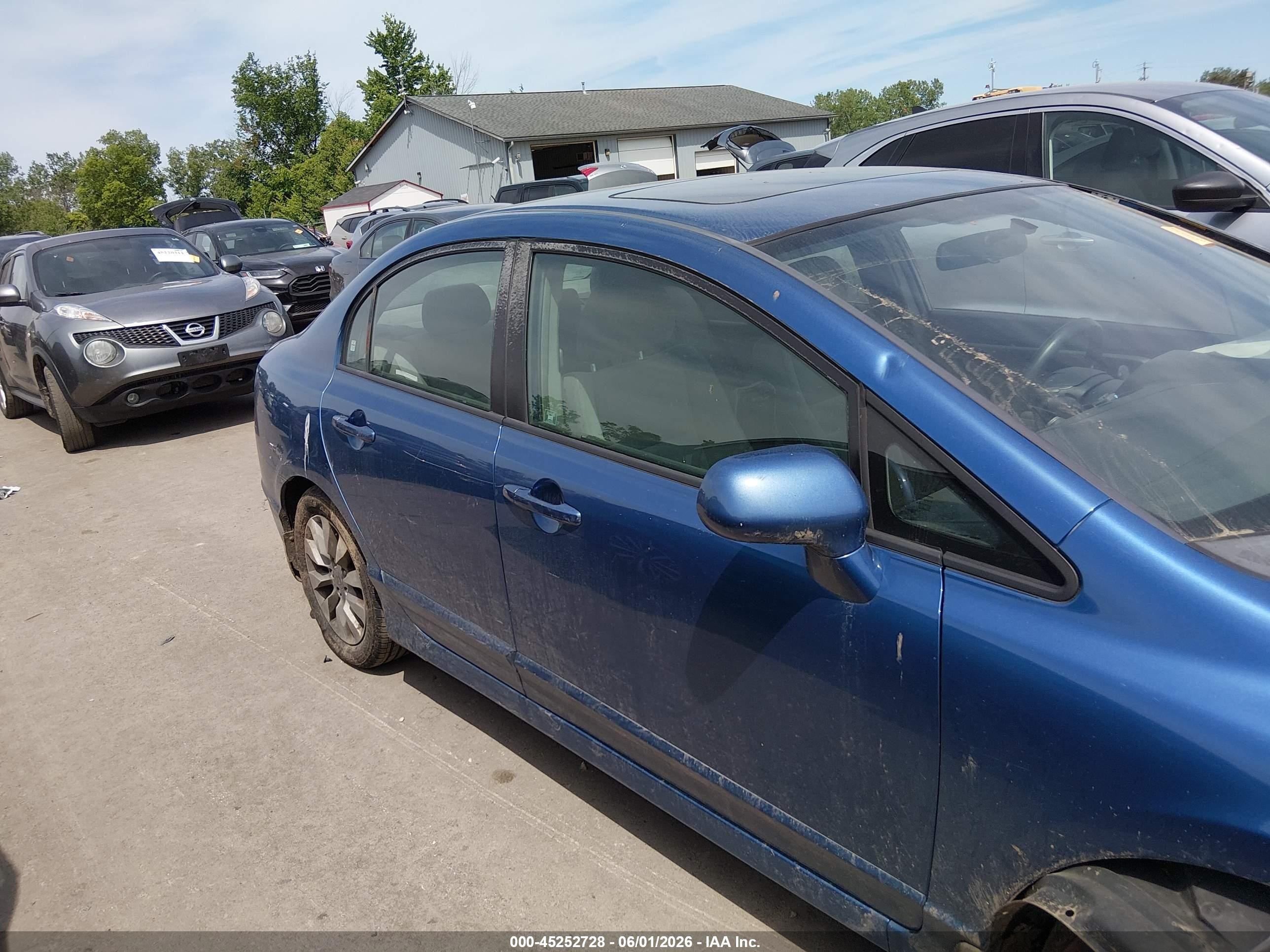 2010 Honda Civic Ex Синий vin: 2HGFA1F88AH511044