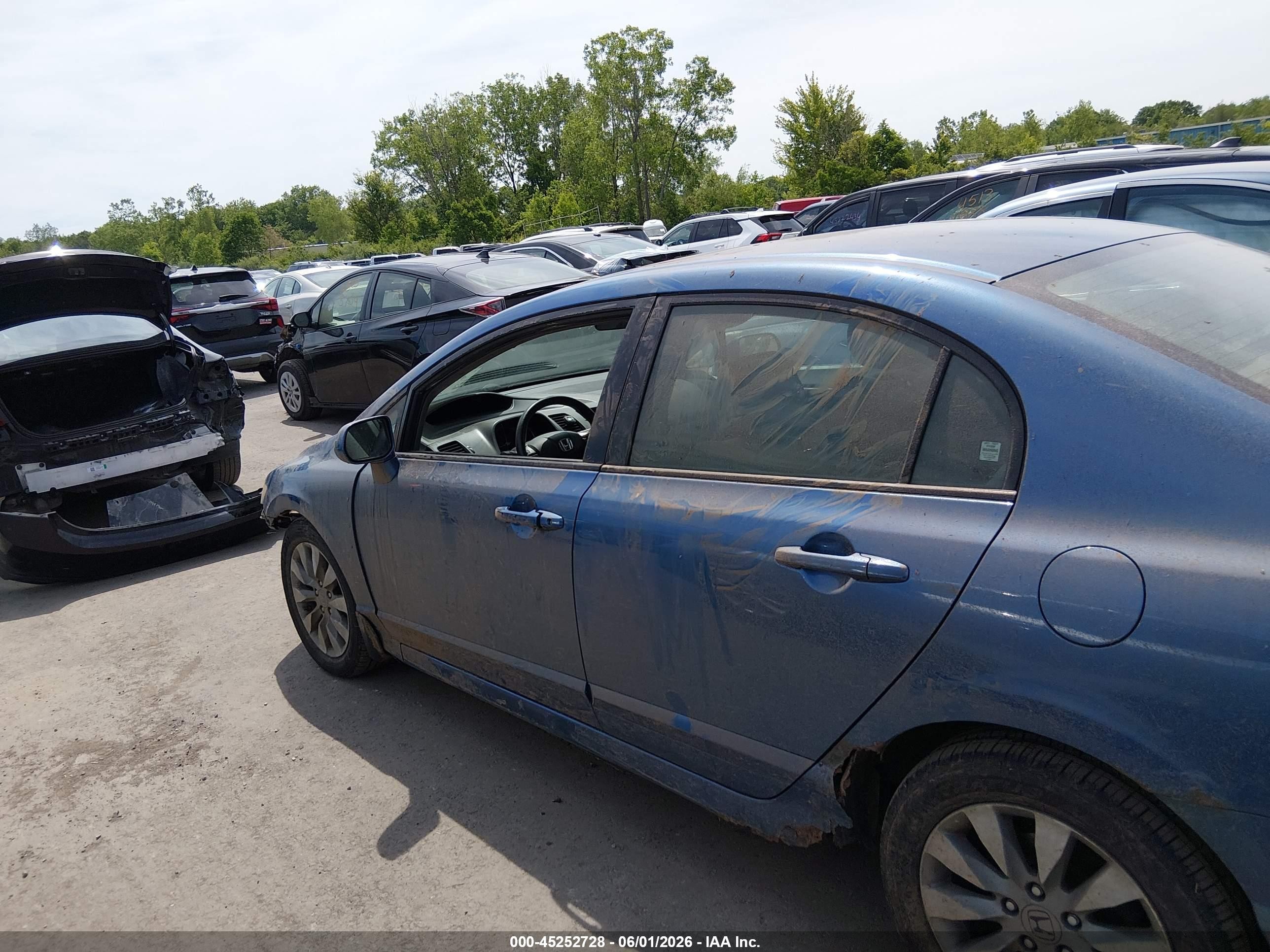2010 Honda Civic Ex Синий vin: 2HGFA1F88AH511044
