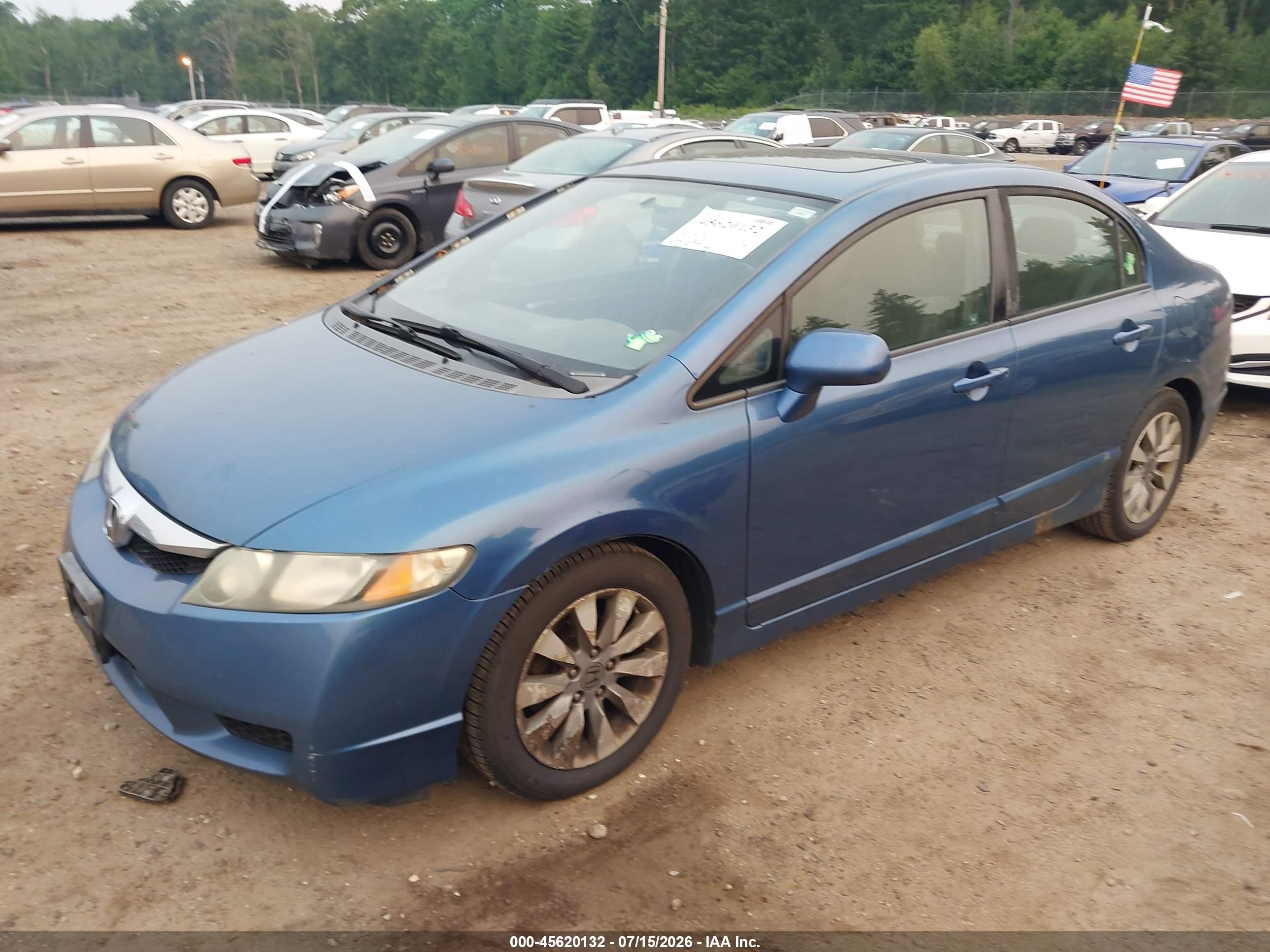 2010 Honda Civic Ex Blue vin: 2HGFA1F88AH518821
