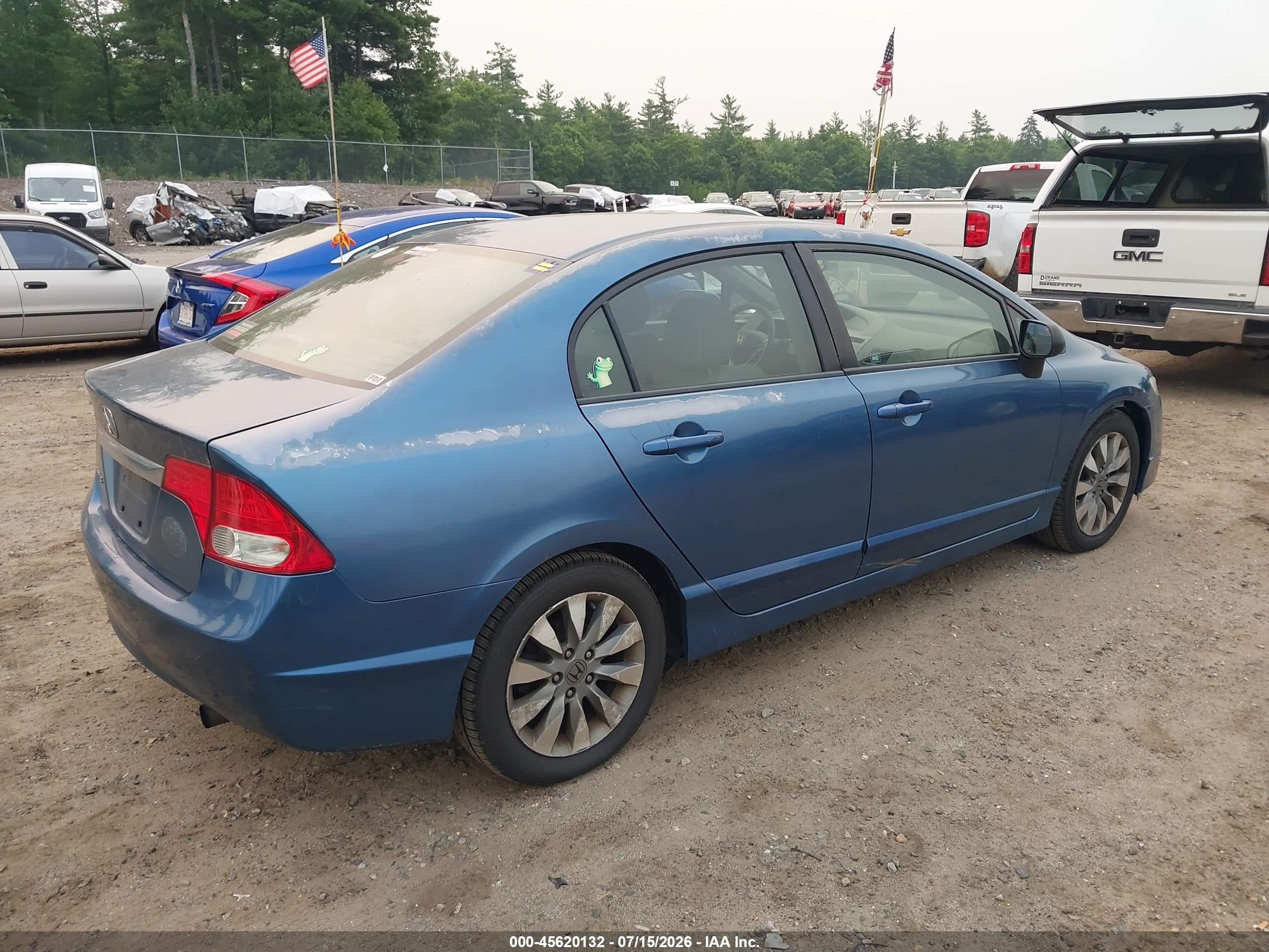 2010 Honda Civic Ex Blue vin: 2HGFA1F88AH518821