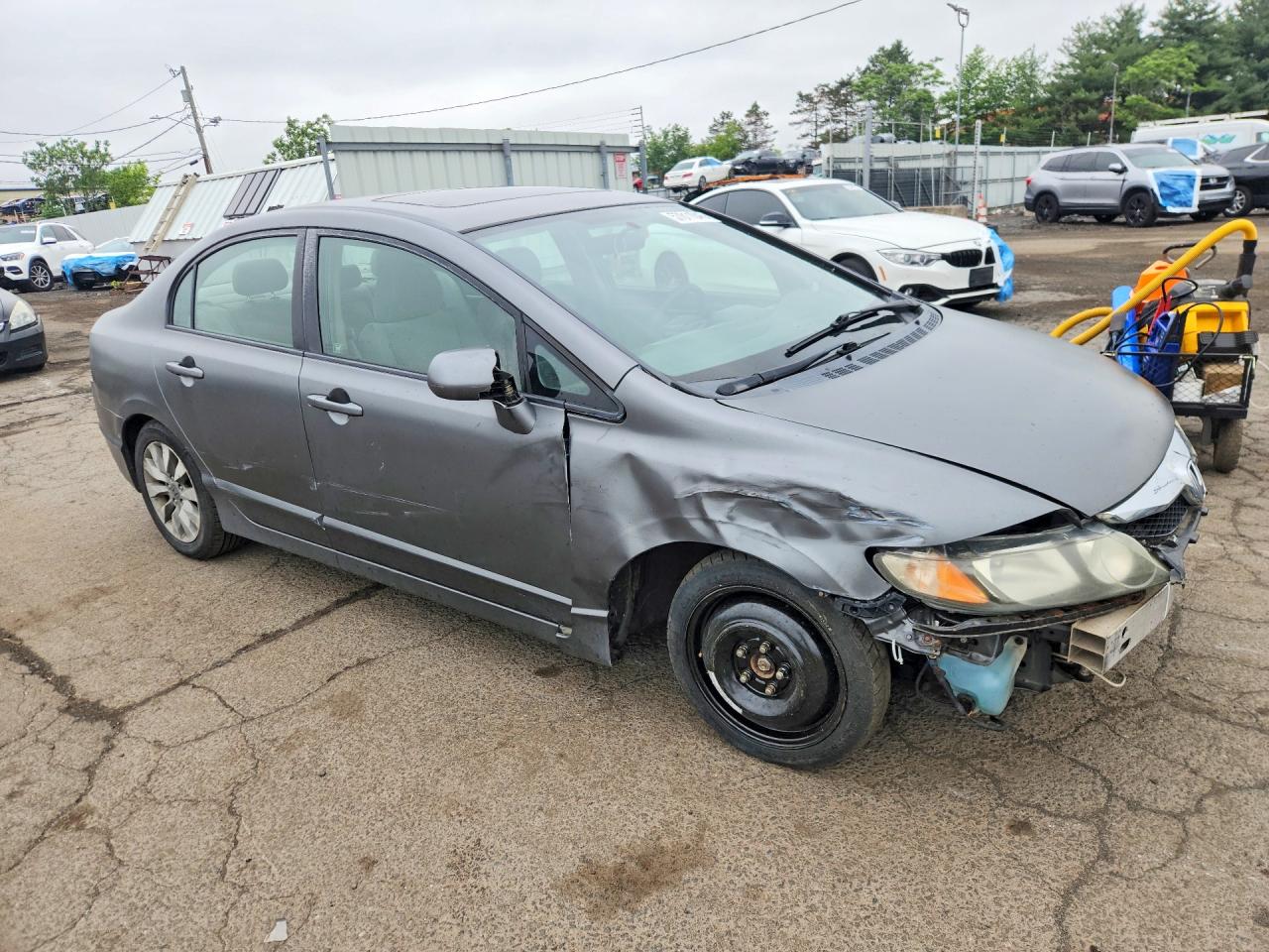 2010 Honda Civic Ex Gray vin: 2HGFA1F8XAH502846