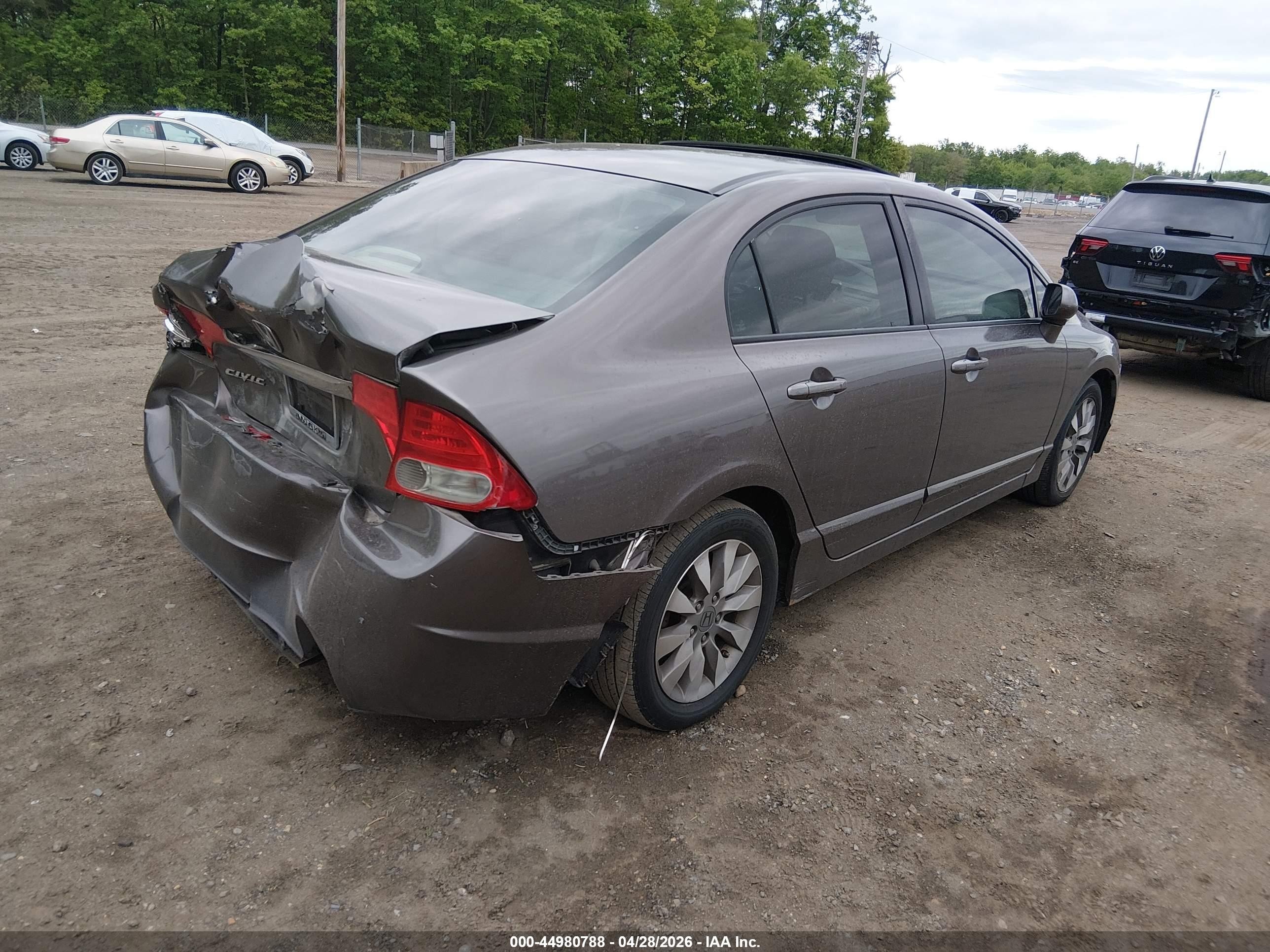2010 Honda Civic Ex Серый vin: 2HGFA1F8XAH523549