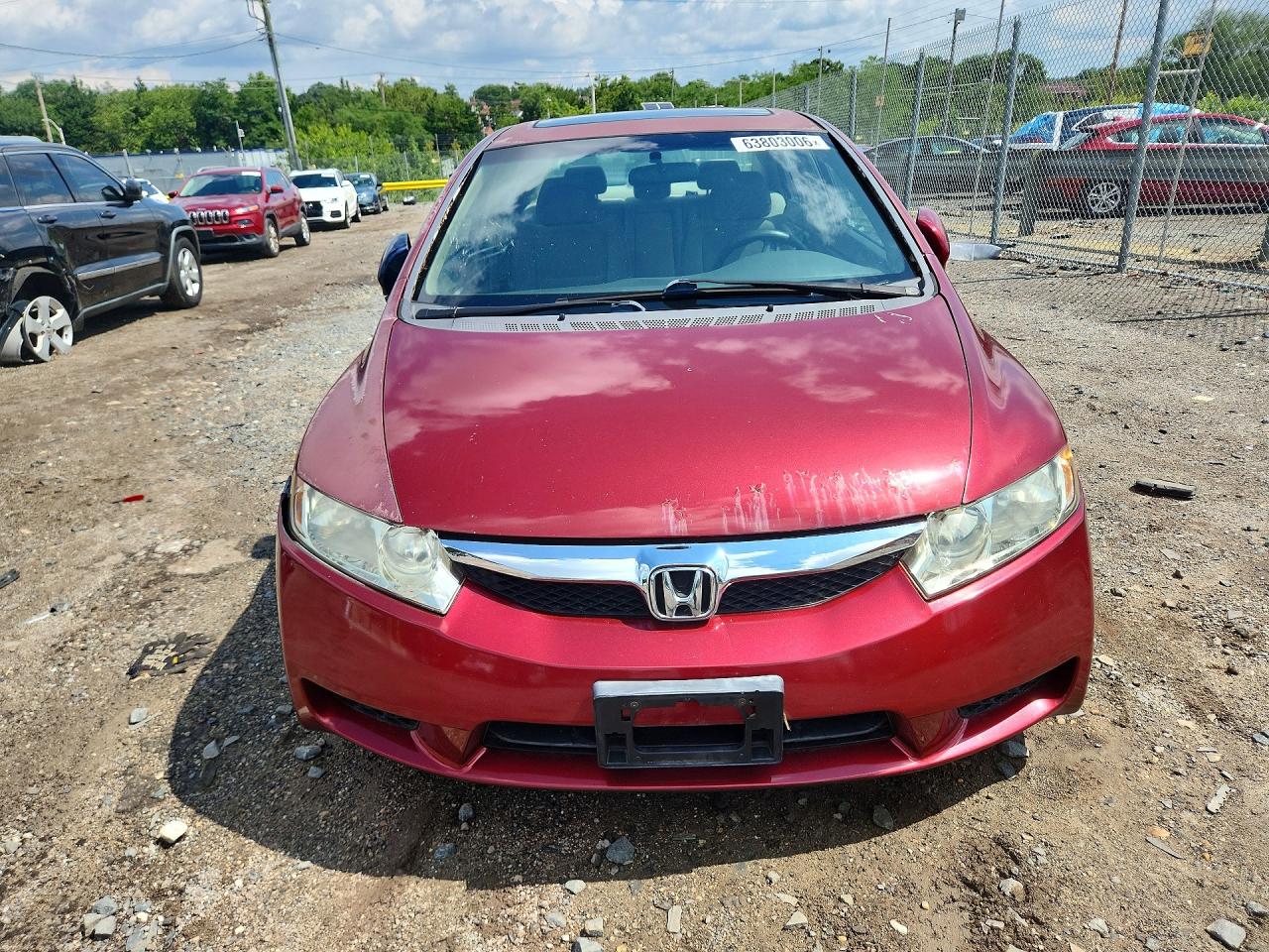 2010 Honda Civic Ex Red vin: 2HGFA1F8XAH541307