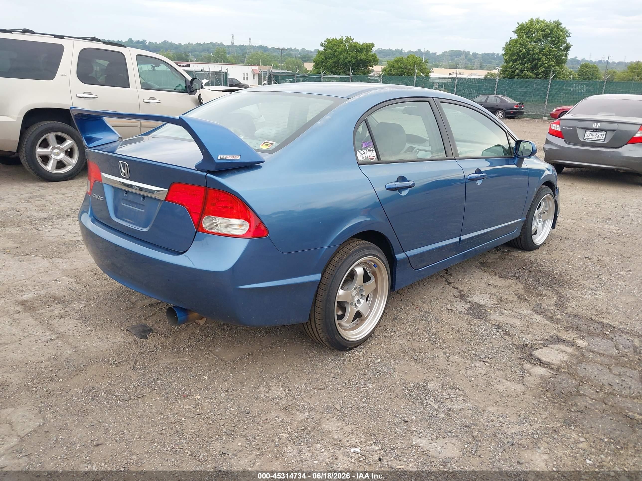 2011 Honda Civic Ex Blue vin: 2HGFA1F8XBH500600
