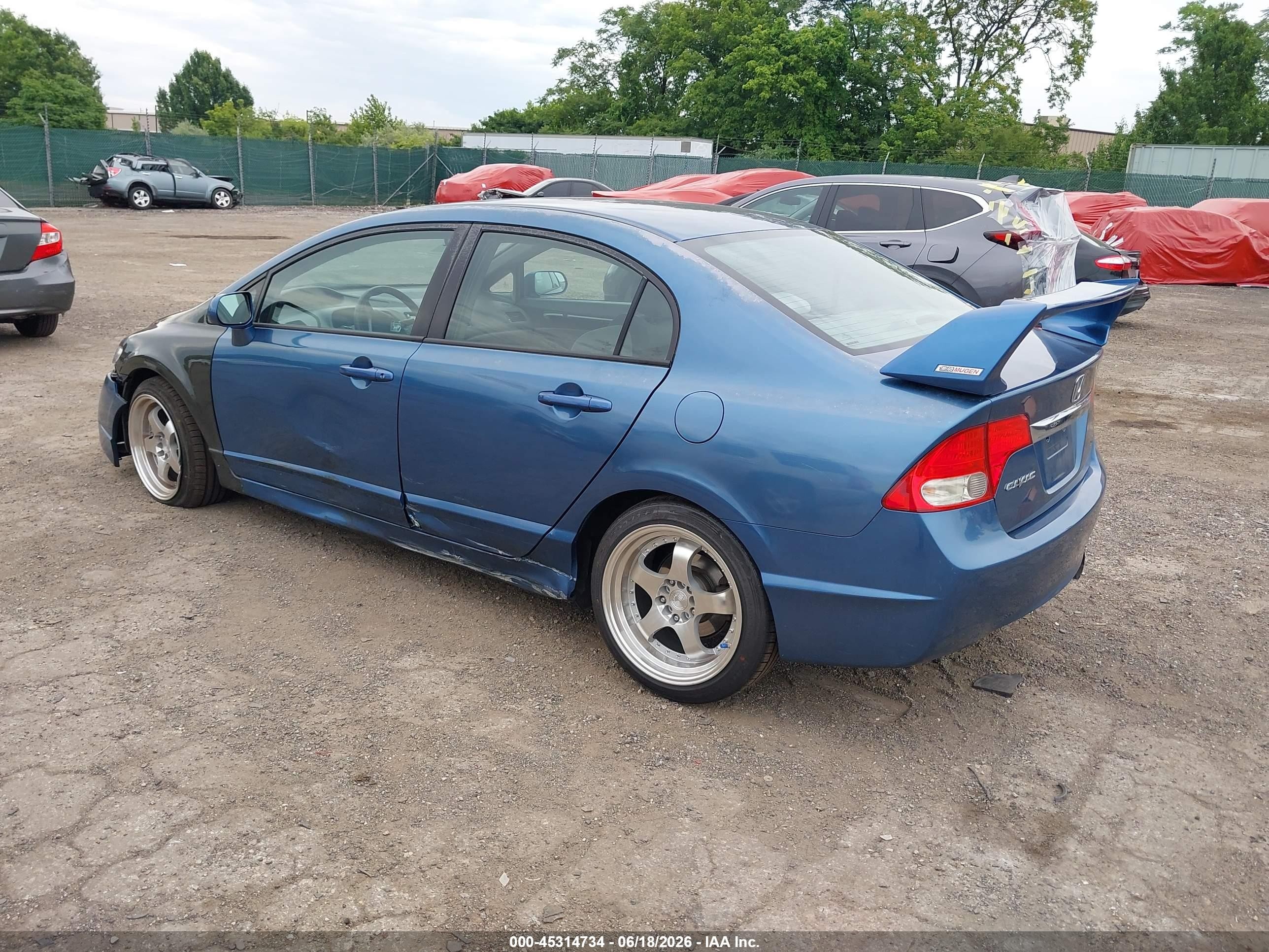 2011 Honda Civic Ex Blue vin: 2HGFA1F8XBH500600