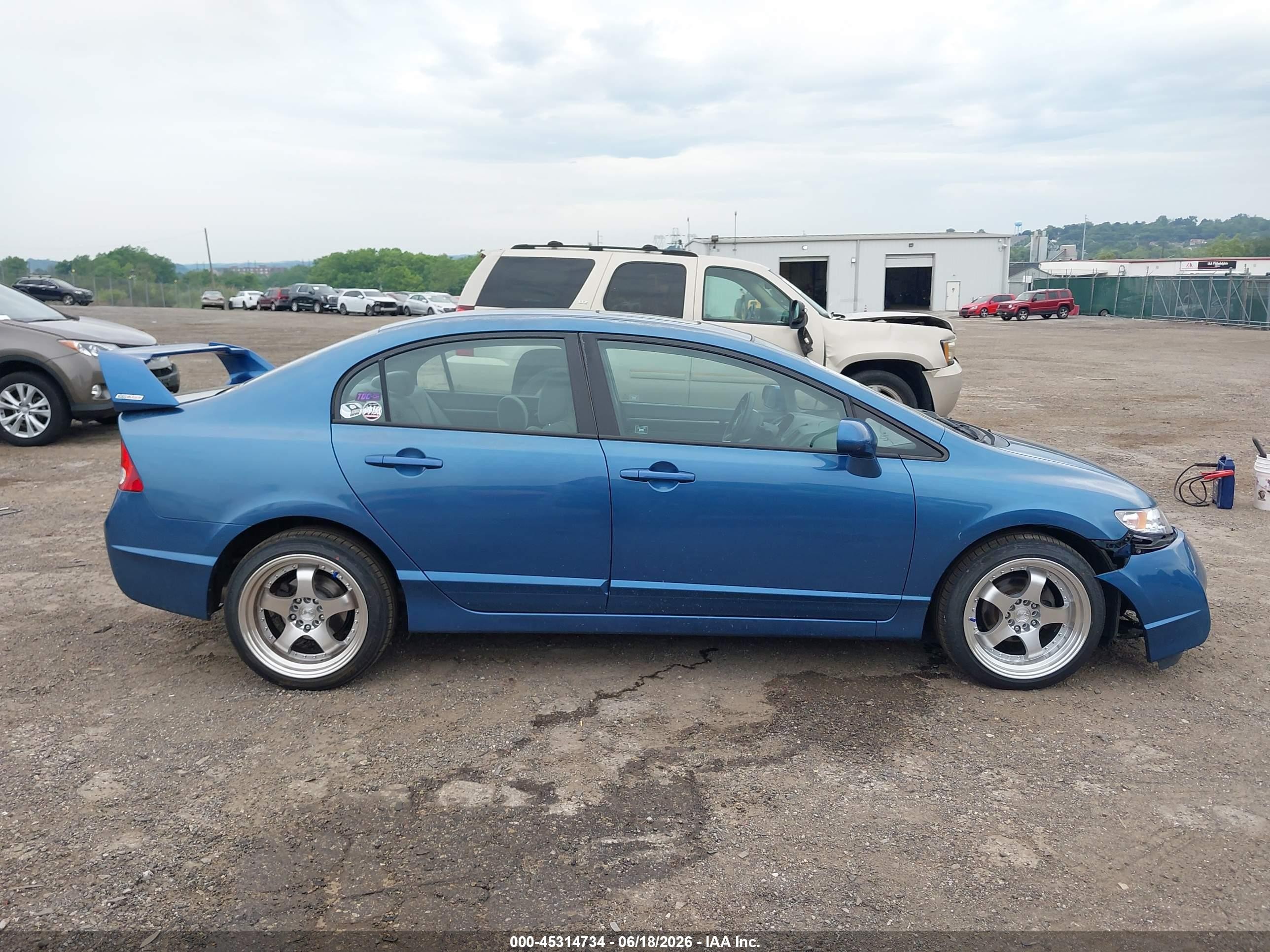 2011 Honda Civic Ex Blue vin: 2HGFA1F8XBH500600