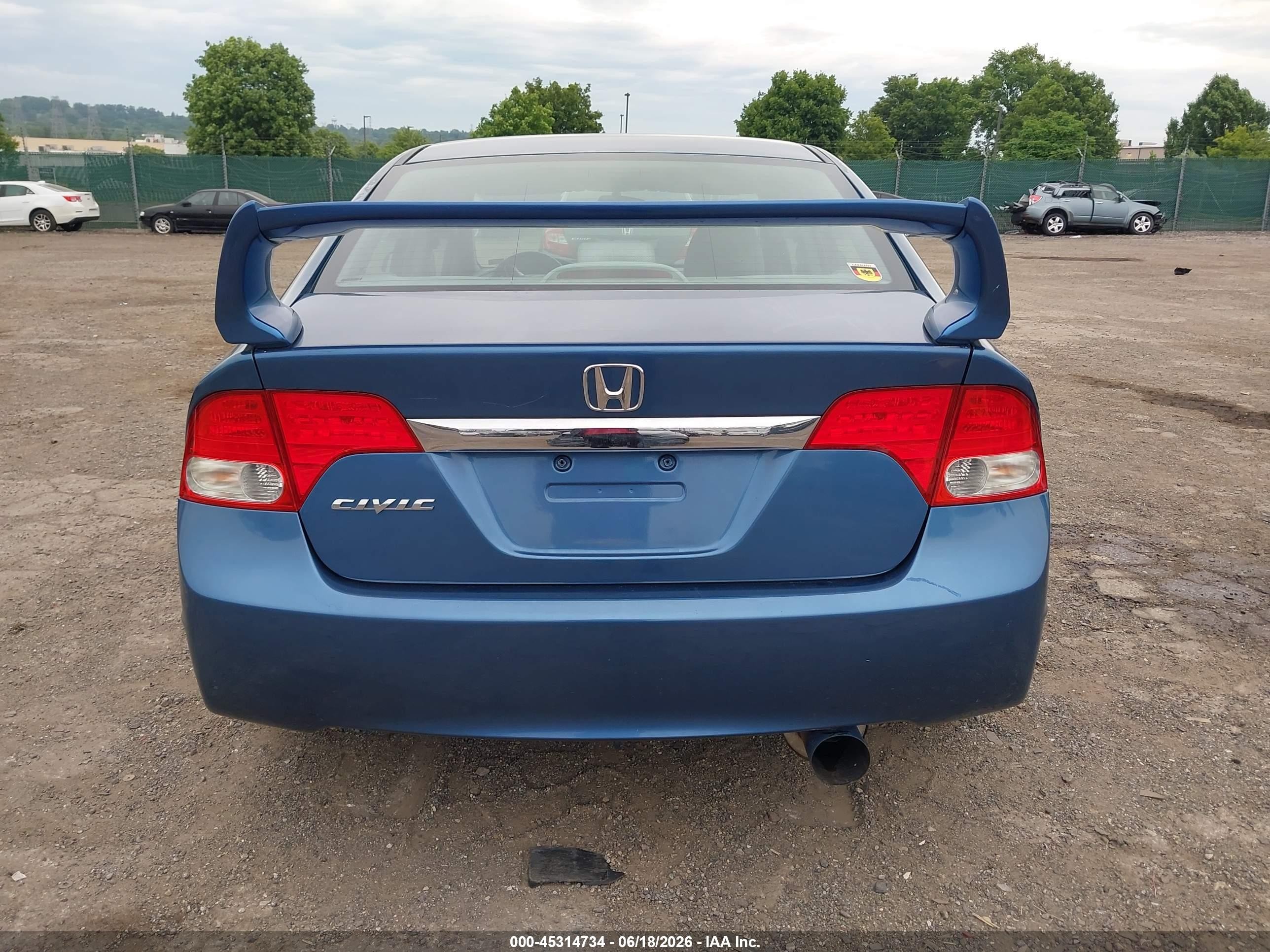 2011 Honda Civic Ex Blue vin: 2HGFA1F8XBH500600