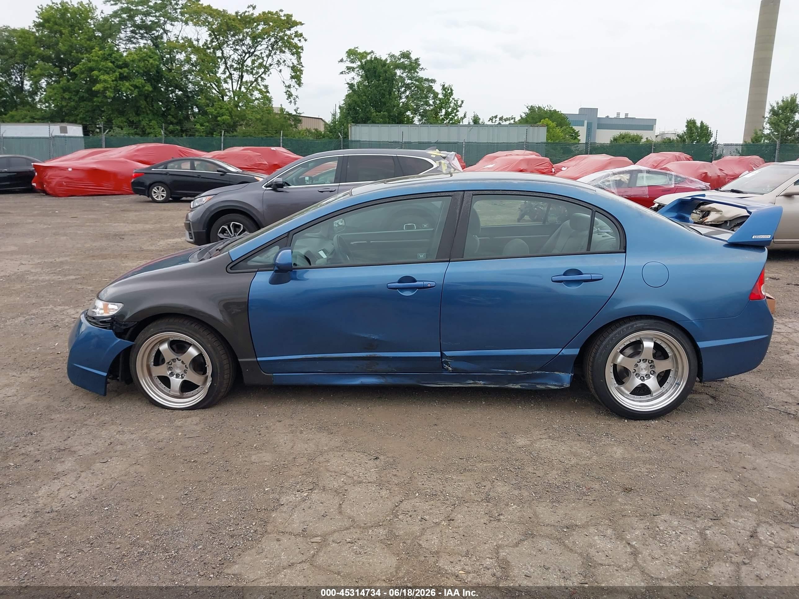 2011 Honda Civic Ex Blue vin: 2HGFA1F8XBH500600