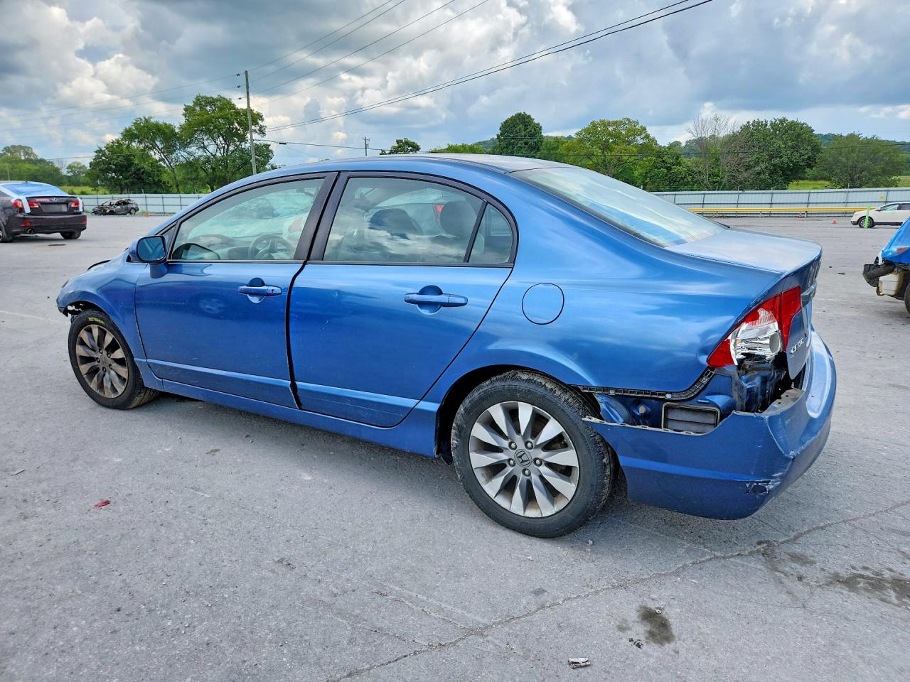 2011 Honda Civic Ex Blue vin: 2HGFA1F8XBH500628