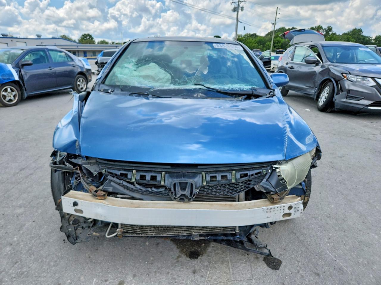 2011 Honda Civic Ex Blue vin: 2HGFA1F8XBH500628