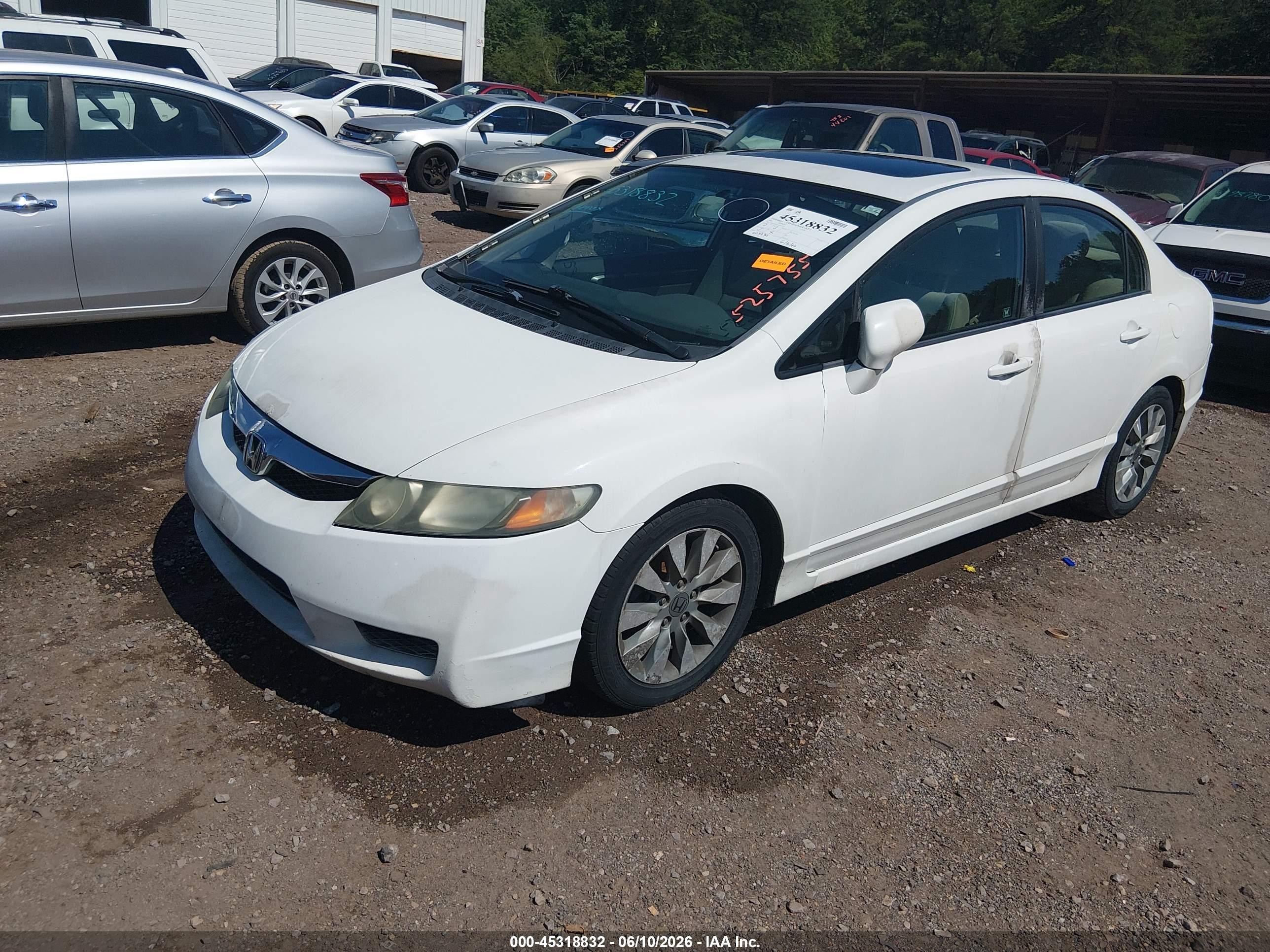 2011 Honda Civic Ex White vin: 2HGFA1F8XBH525755
