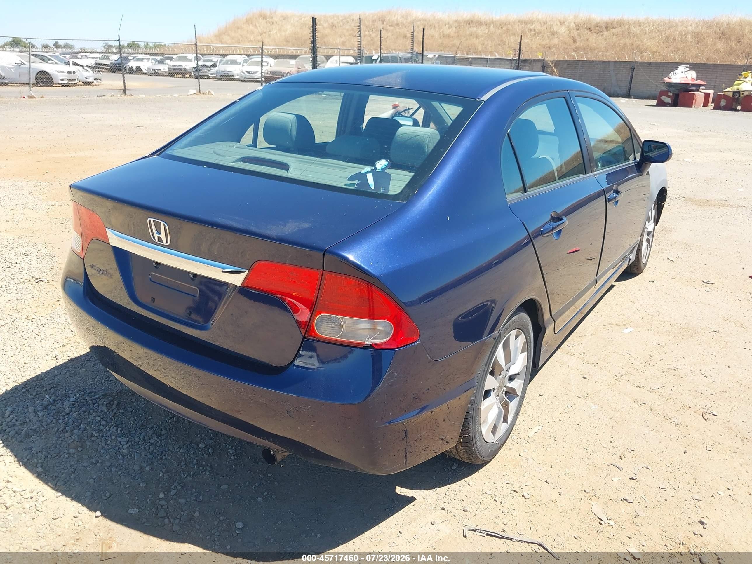 2011 Honda Civic Ex Dark Blue vin: 2HGFA1F8XBH538487