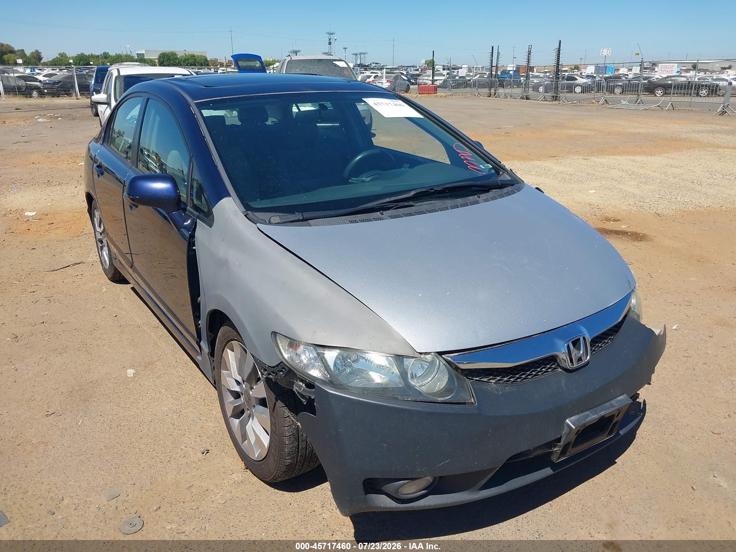 2011 Honda Civic Ex Dark Blue vin: 2HGFA1F8XBH538487