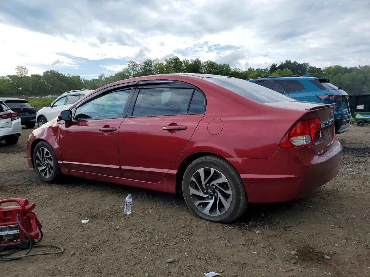 2011 Honda Civic Ex Burgundy vin: 2HGFA1F8XBH544063