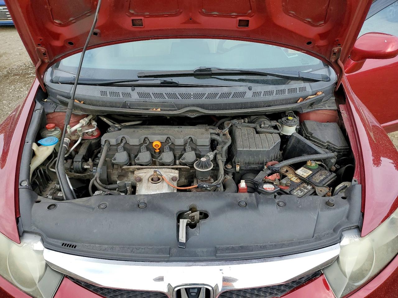 2011 Honda Civic Ex Burgundy vin: 2HGFA1F8XBH544063