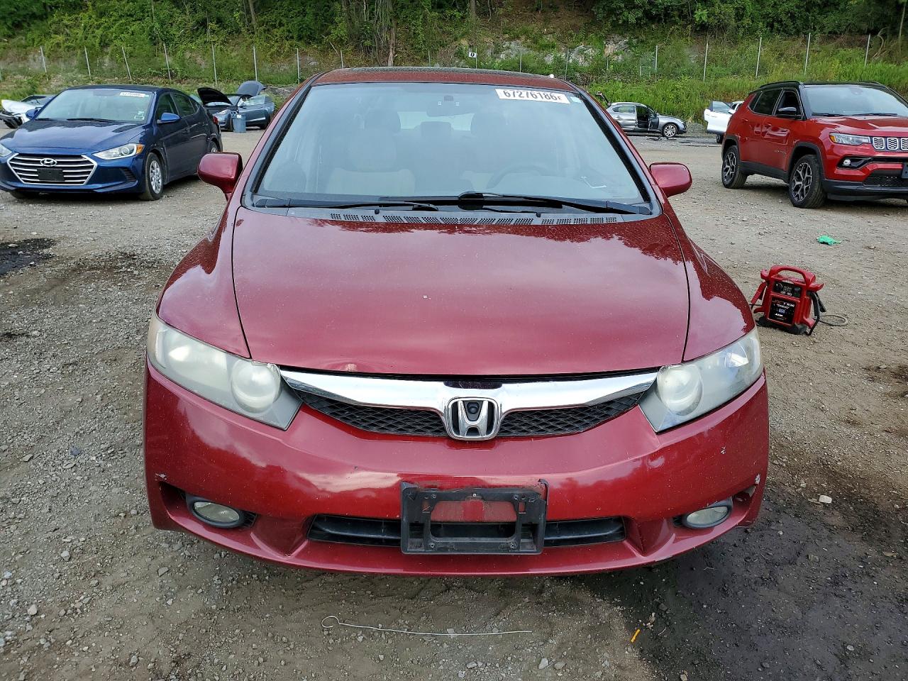 2011 Honda Civic Ex Burgundy vin: 2HGFA1F8XBH544063