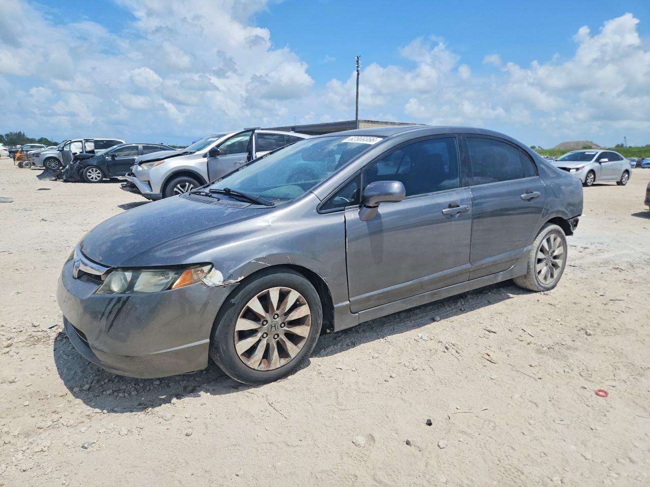 2011 Honda Civic Ex Gray vin: 2HGFA1F8XBH544788