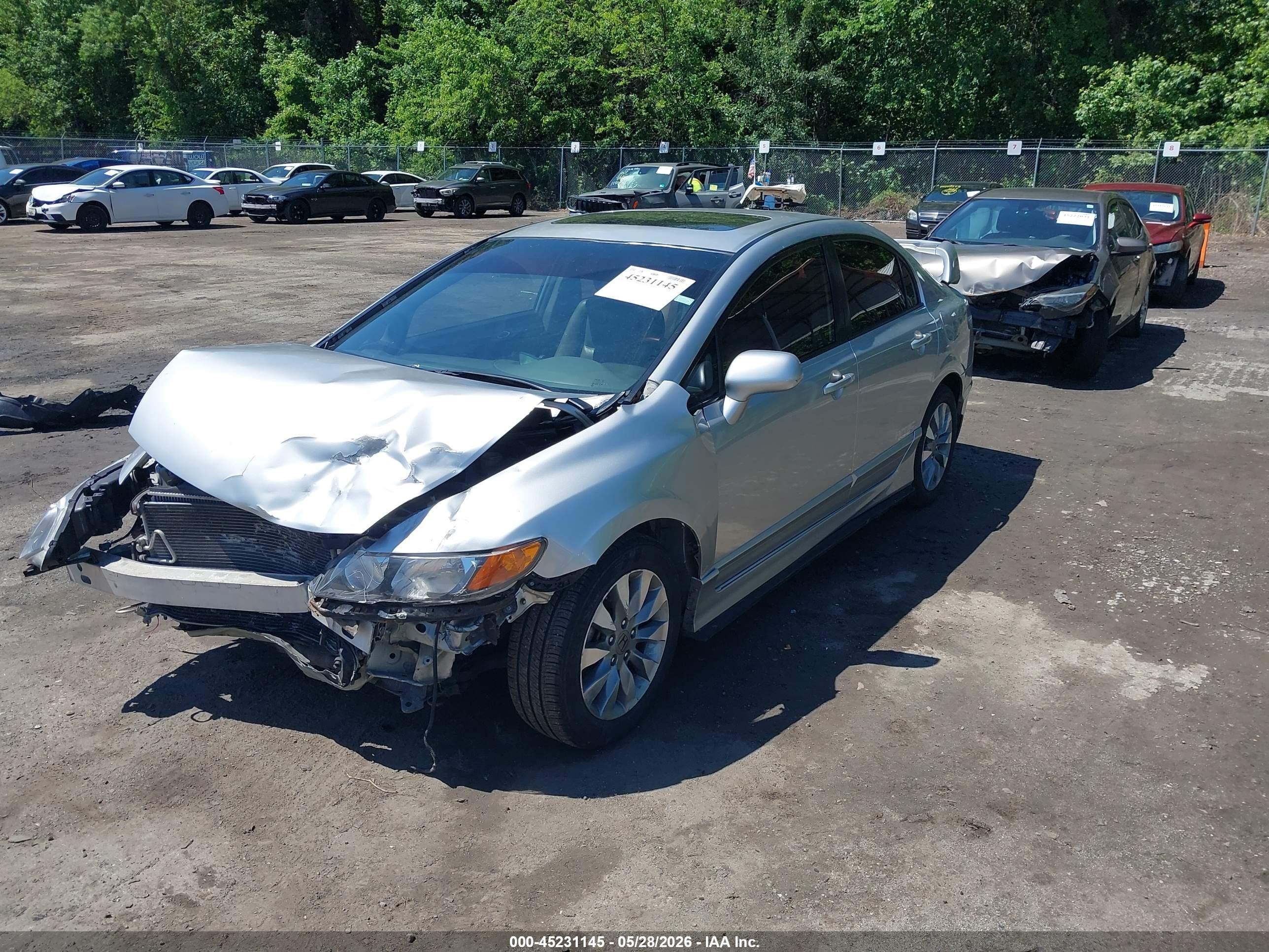 2010 Honda Civic Ex-l Silver vin: 2HGFA1F91AH312085