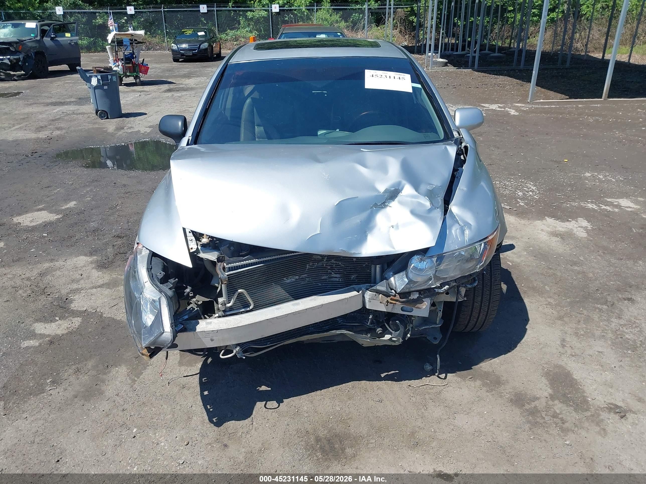 2010 Honda Civic Ex-l Silver vin: 2HGFA1F91AH312085