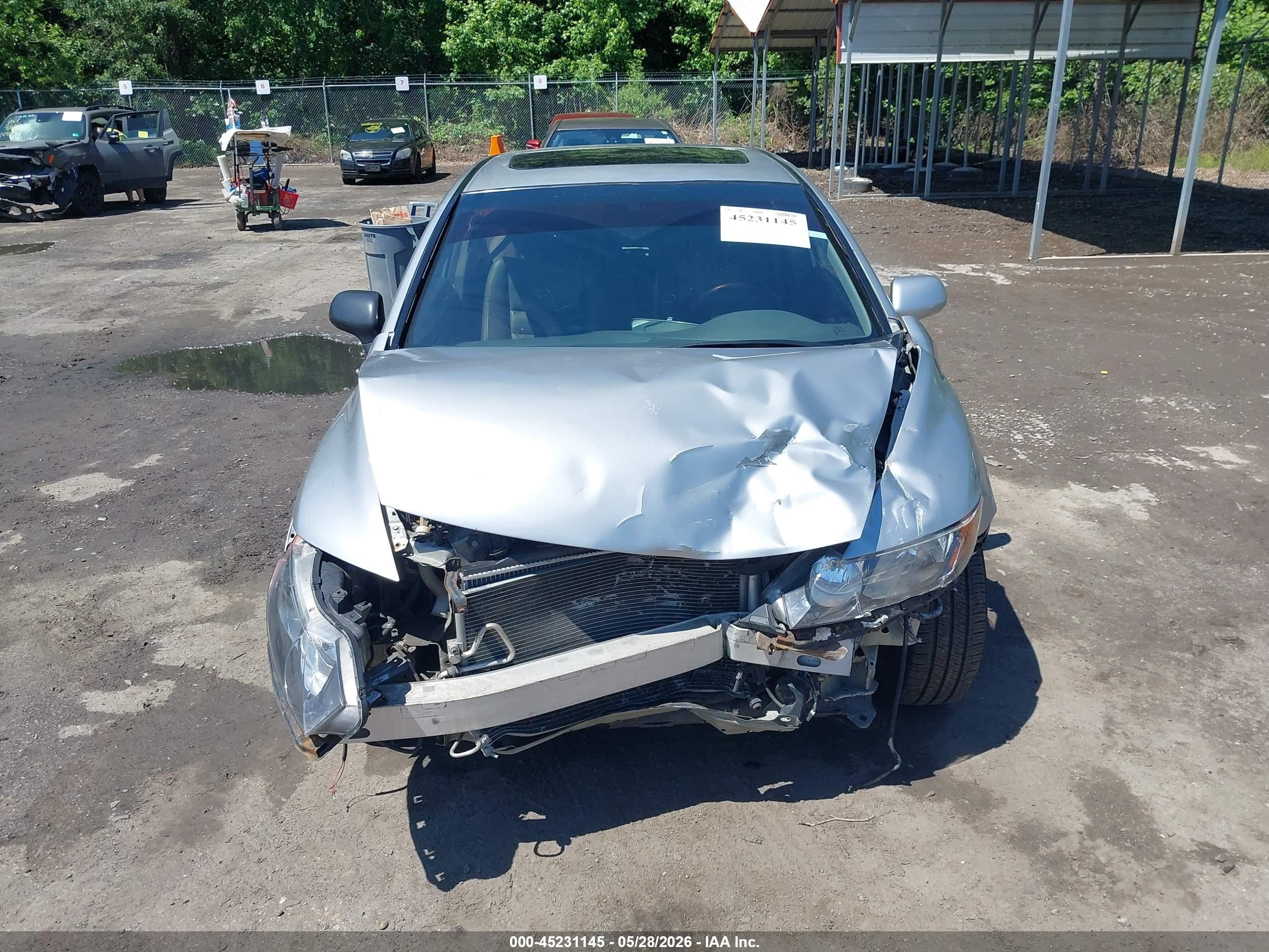 2010 Honda Civic Ex-l Silver vin: 2HGFA1F91AH312085