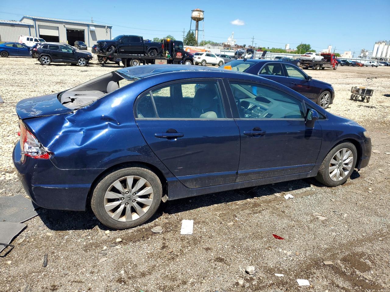 2010 Honda Civic Exl Blue vin: 2HGFA1F92AH532464