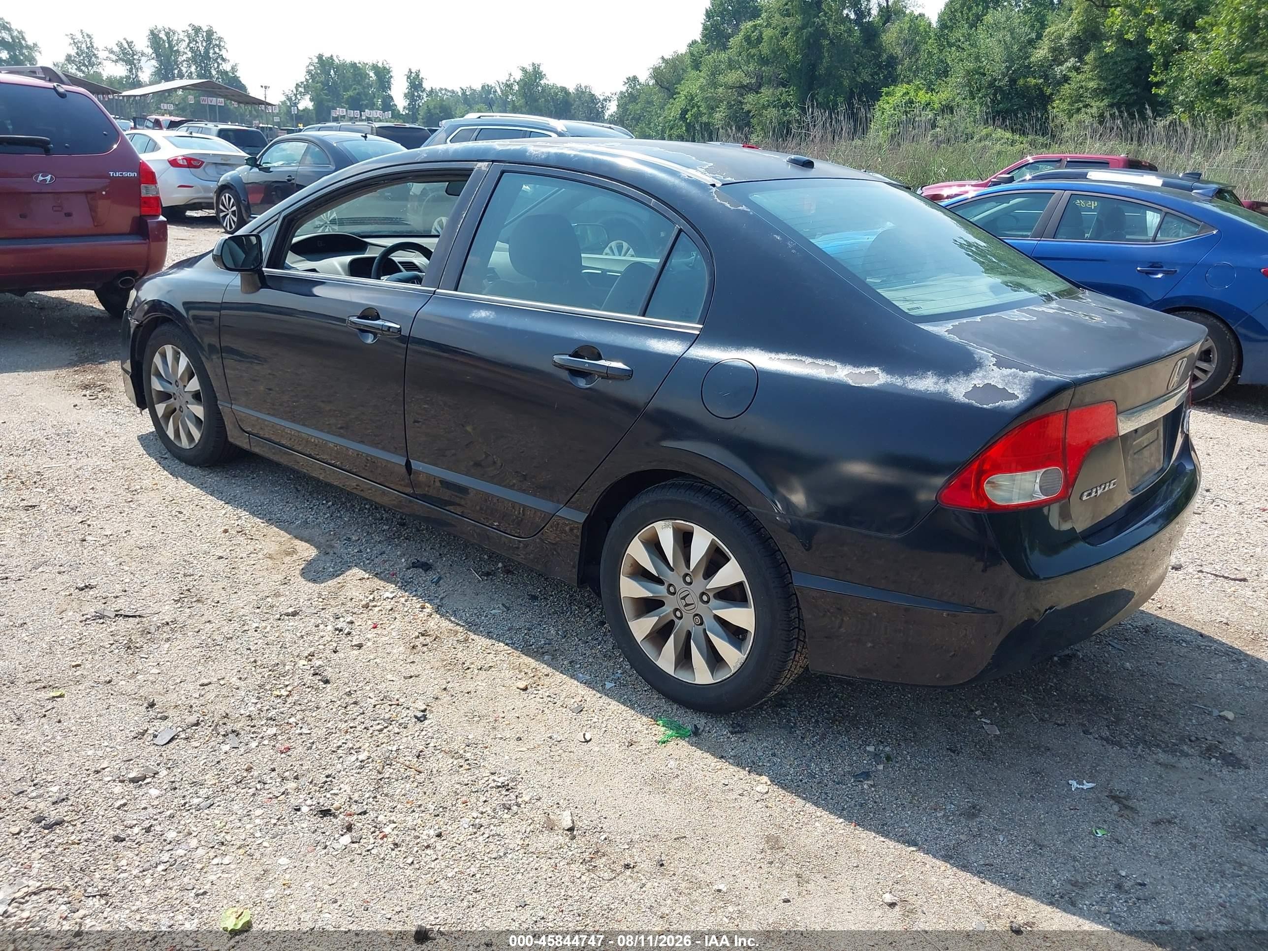 2011 Honda Civic Ex-l Black vin: 2HGFA1F92BH512250