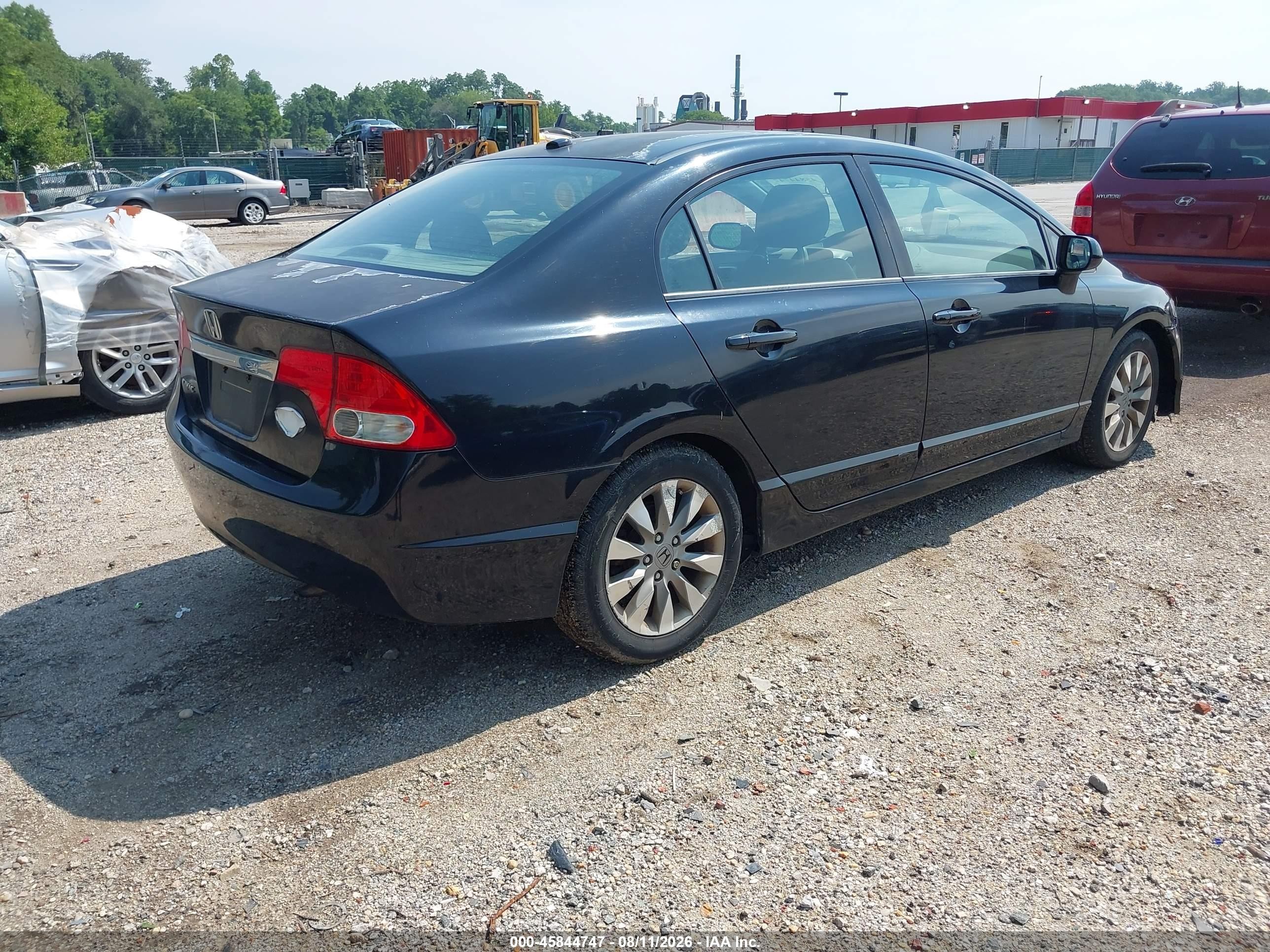 2011 Honda Civic Ex-l Black vin: 2HGFA1F92BH512250