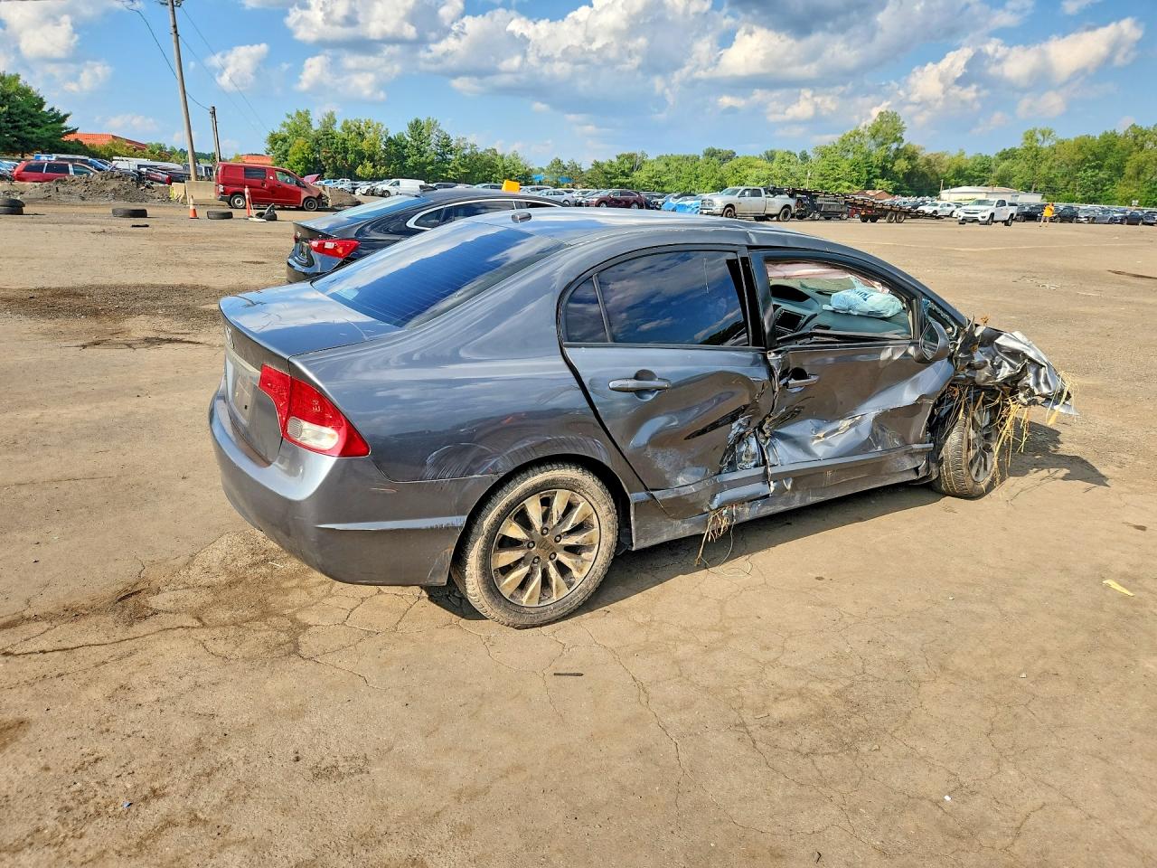 2010 Honda Civic Exl Gray vin: 2HGFA1F93AH502292