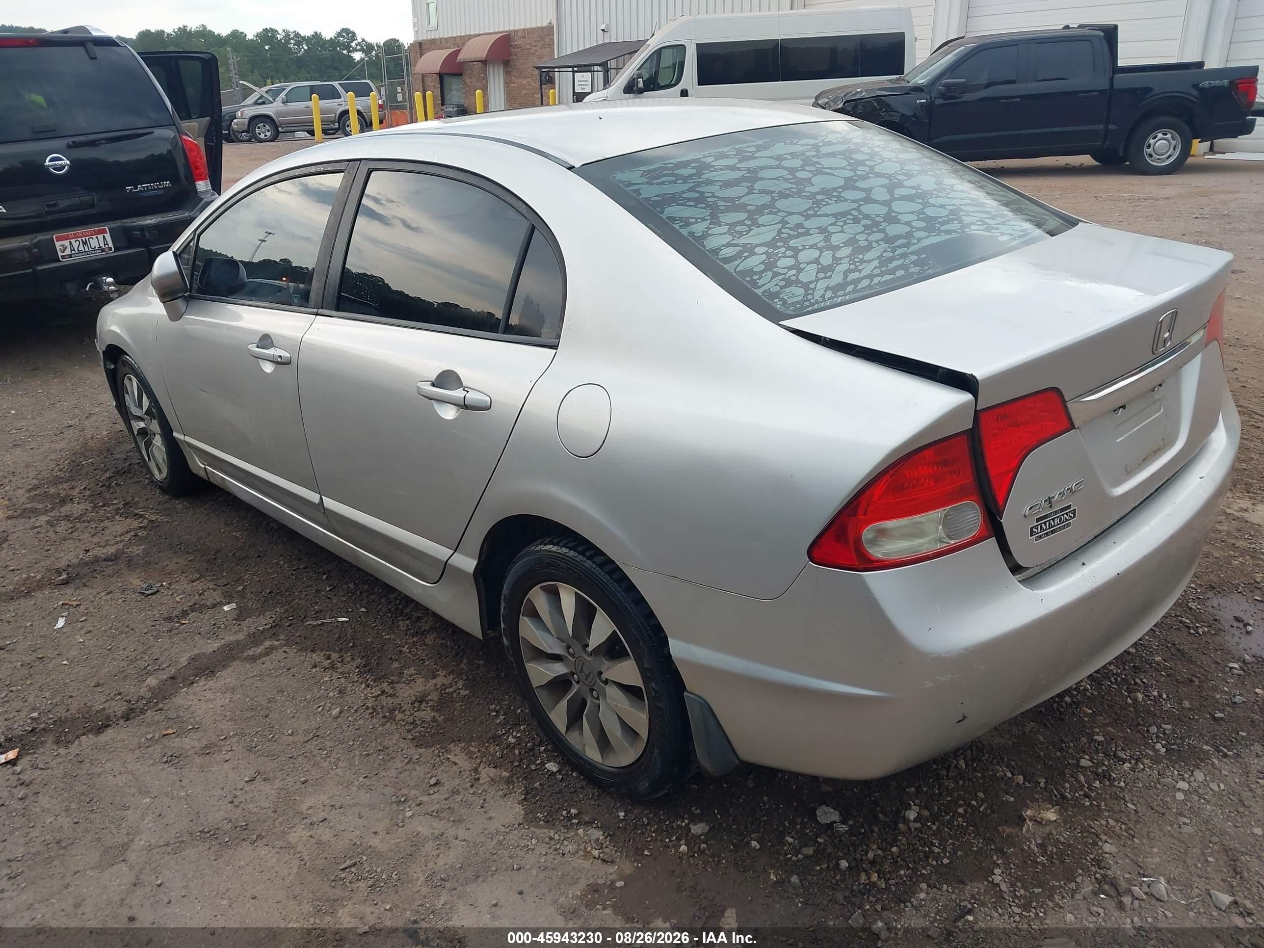 2010 Honda Civic Ex-l Silver vin: 2HGFA1F93AH523174