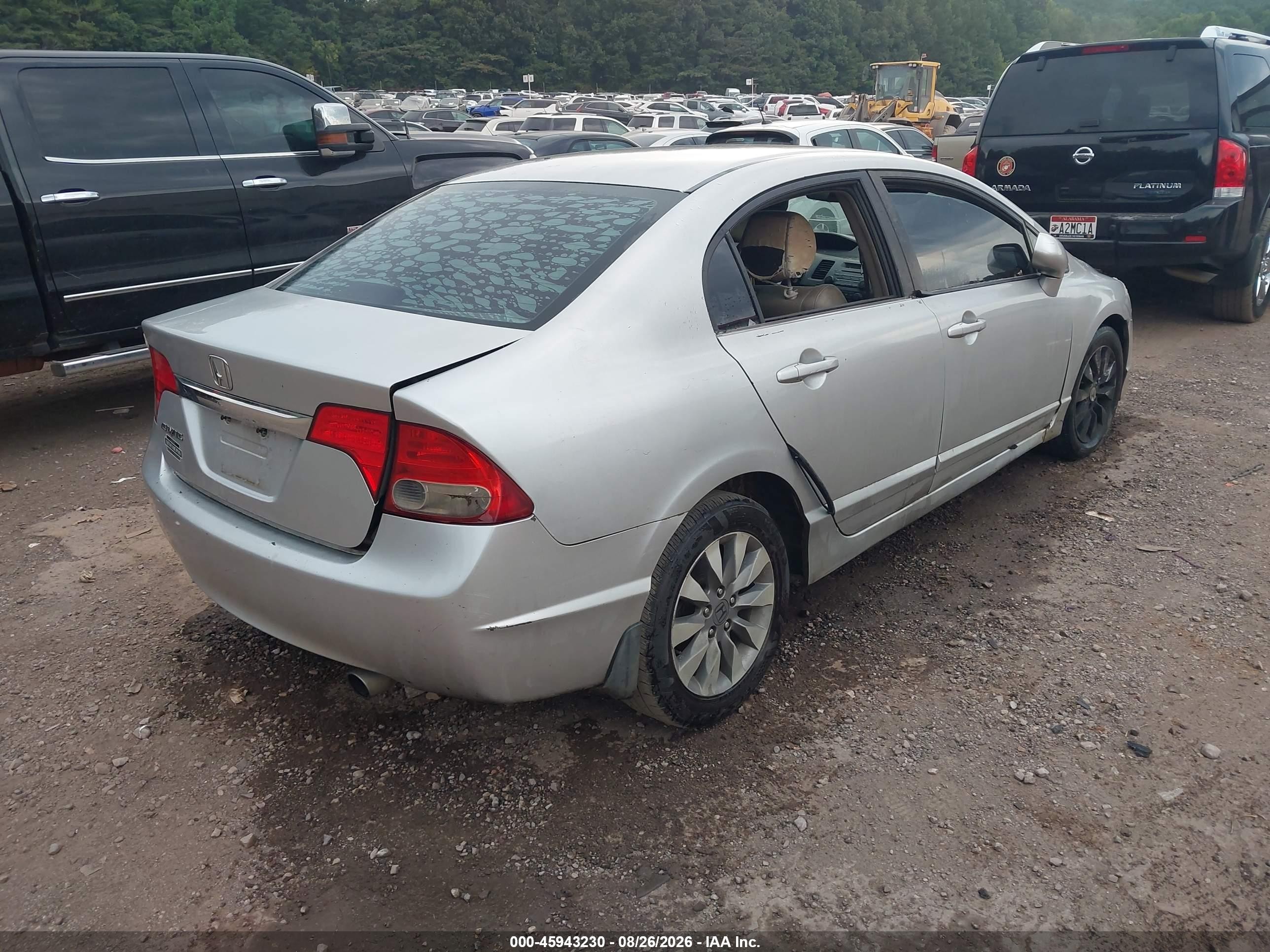 2010 Honda Civic Ex-l Silver vin: 2HGFA1F93AH523174