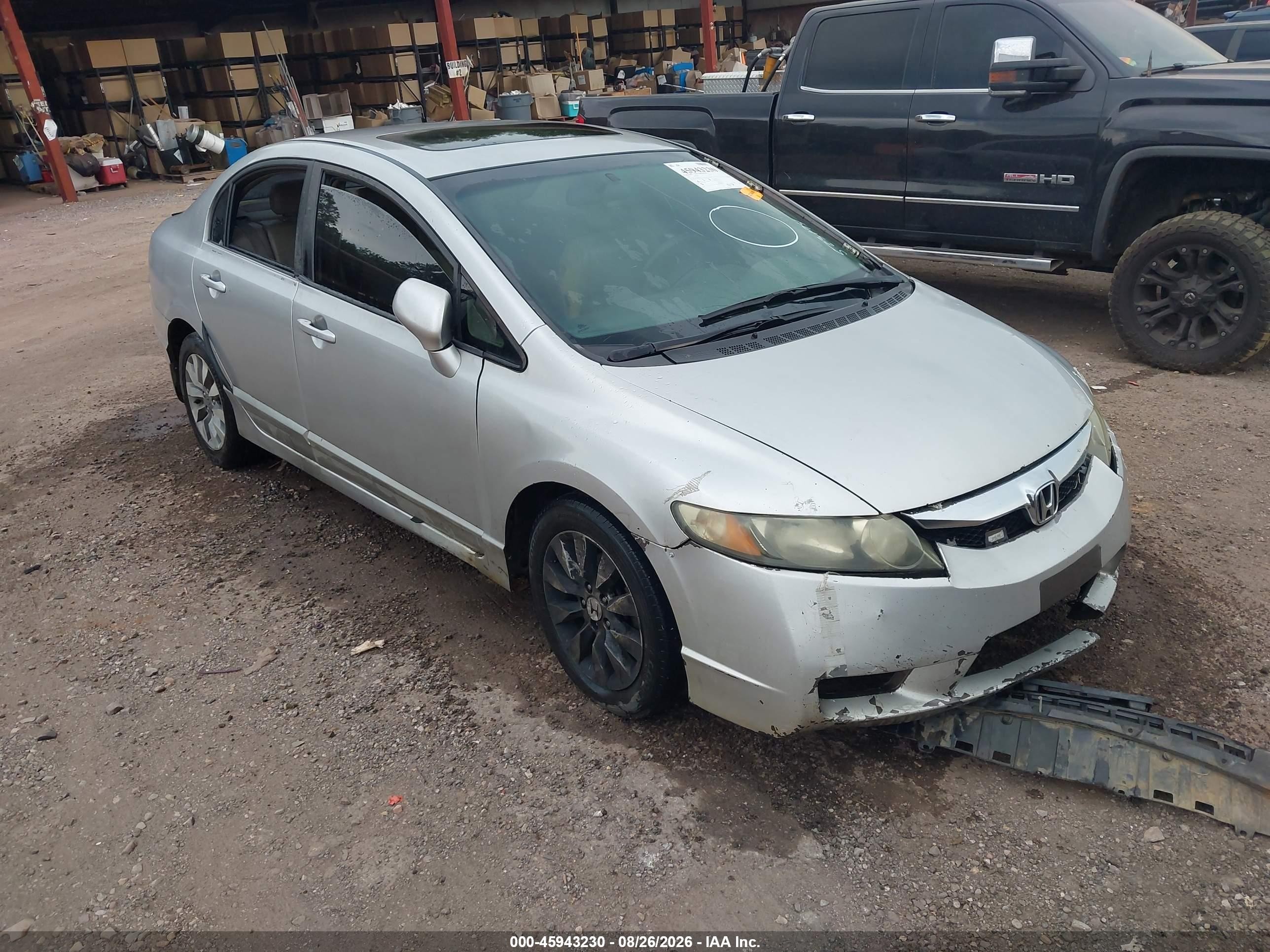 2010 Honda Civic Ex-l Silver vin: 2HGFA1F93AH523174