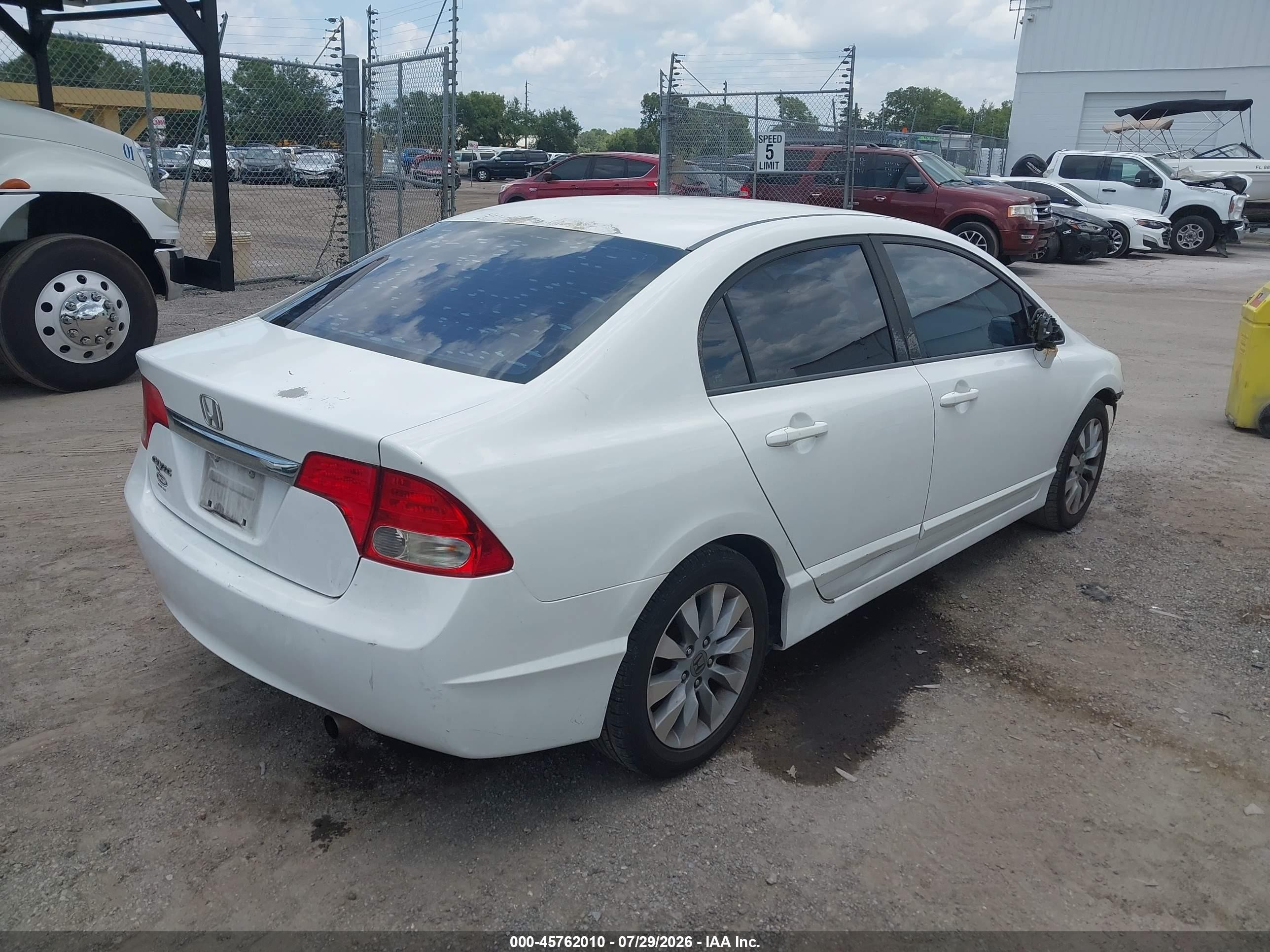 2010 Honda Civic Ex-l White vin: 2HGFA1F94AH504245