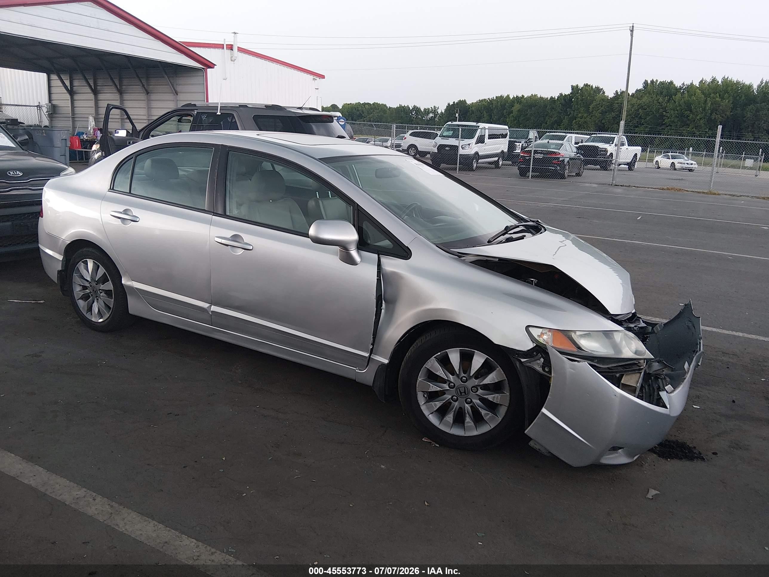 2011 Honda Civic Ex-l Silver vin: 2HGFA1F94BH512704