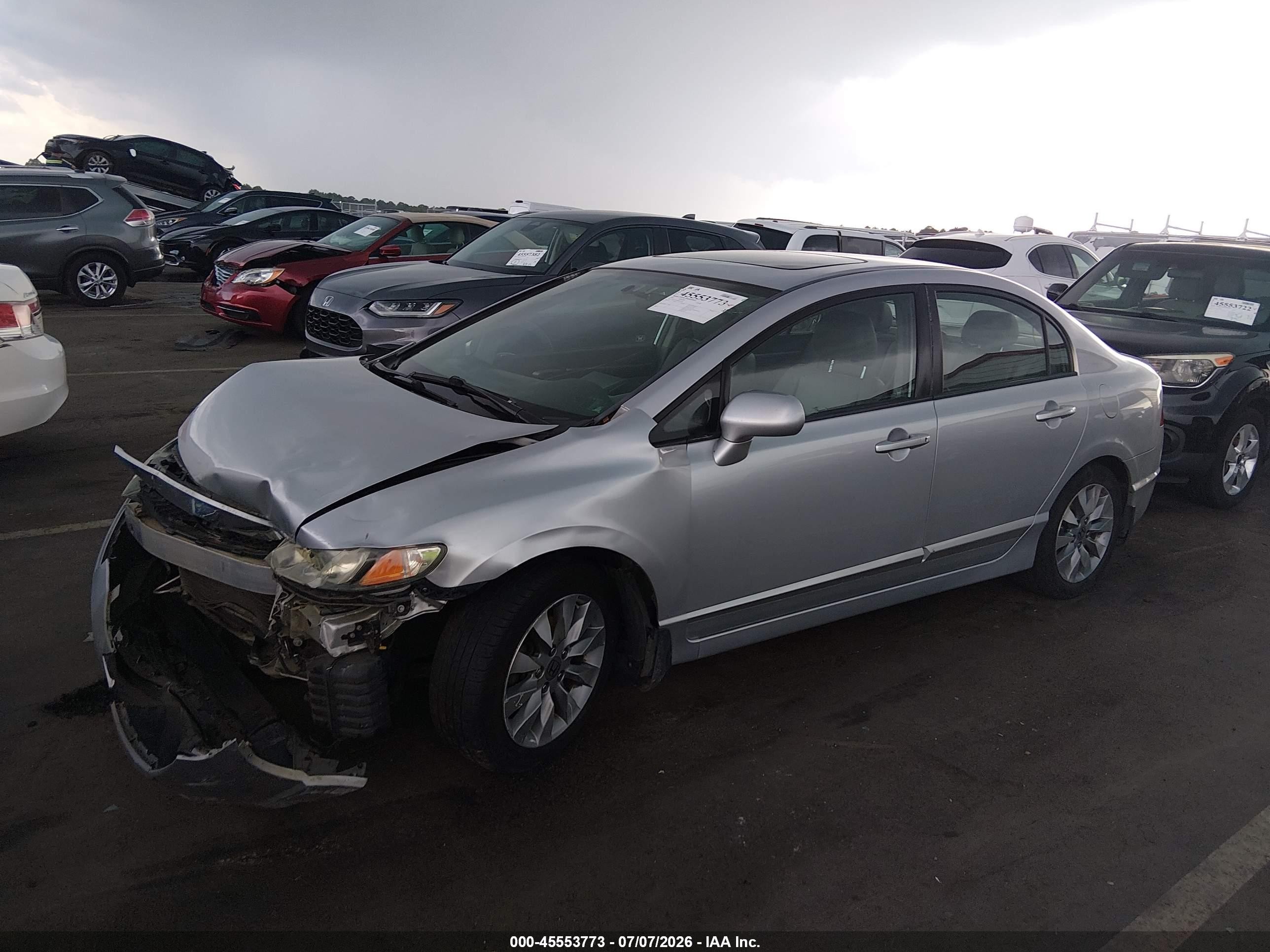 2011 Honda Civic Ex-l Серебряный vin: 2HGFA1F94BH512704