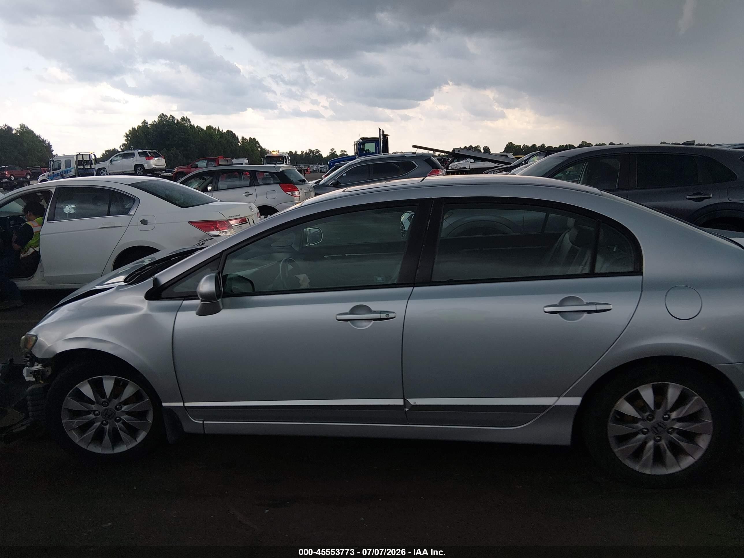 2011 Honda Civic Ex-l Серебряный vin: 2HGFA1F94BH512704
