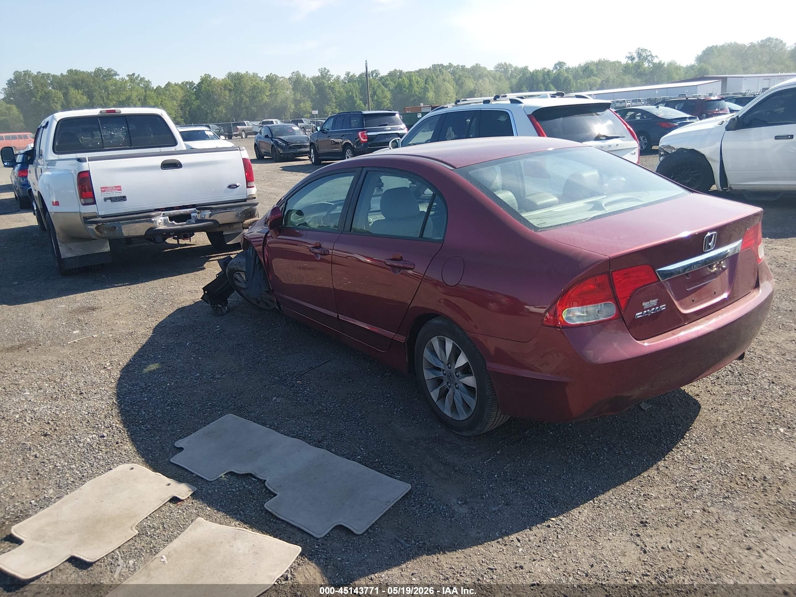2011 Honda Civic Ex-l Maroon vin: 2HGFA1F94BH518275