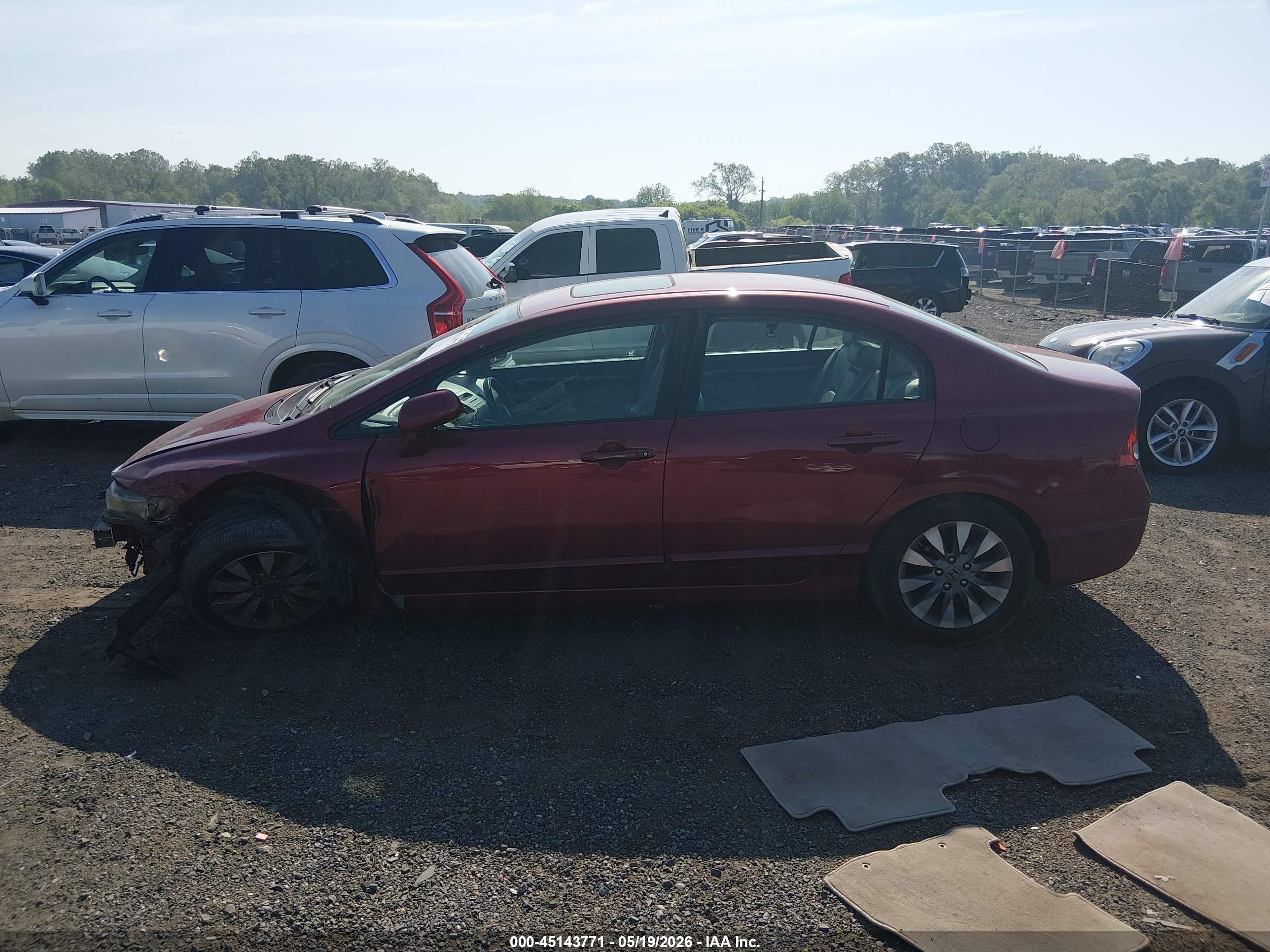 2011 Honda Civic Ex-l Maroon vin: 2HGFA1F94BH518275