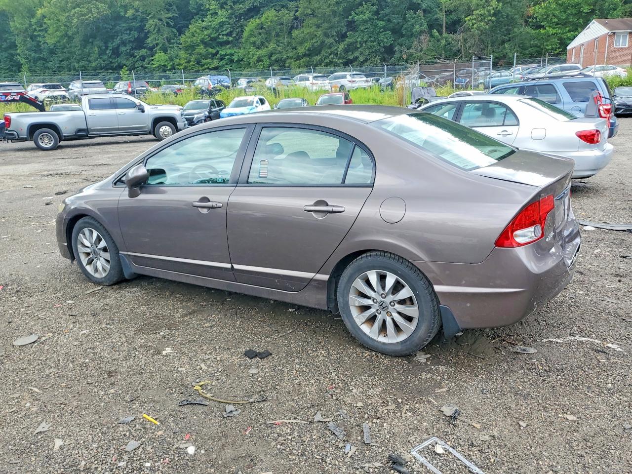2011 Honda Civic Exl Gray vin: 2HGFA1F95BH504210