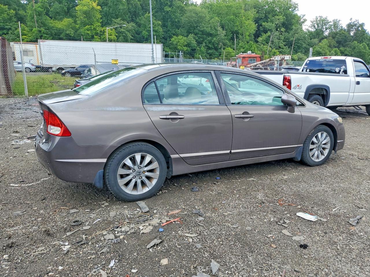 2011 Honda Civic Exl Gray vin: 2HGFA1F95BH504210