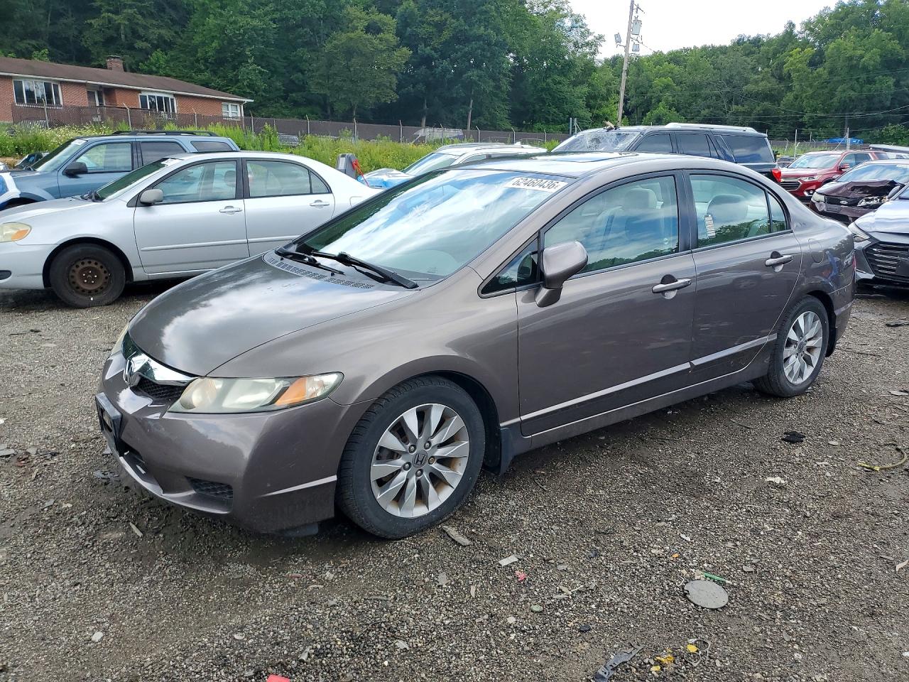 2011 Honda Civic Exl Gray vin: 2HGFA1F95BH504210