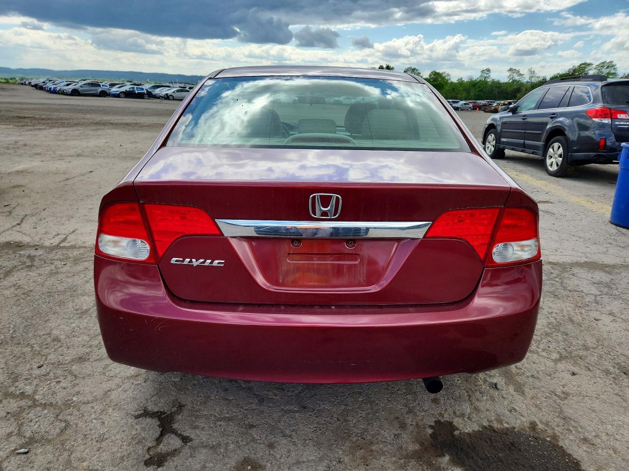 2011 Honda Civic Exl Red vin: 2HGFA1F95BH536459