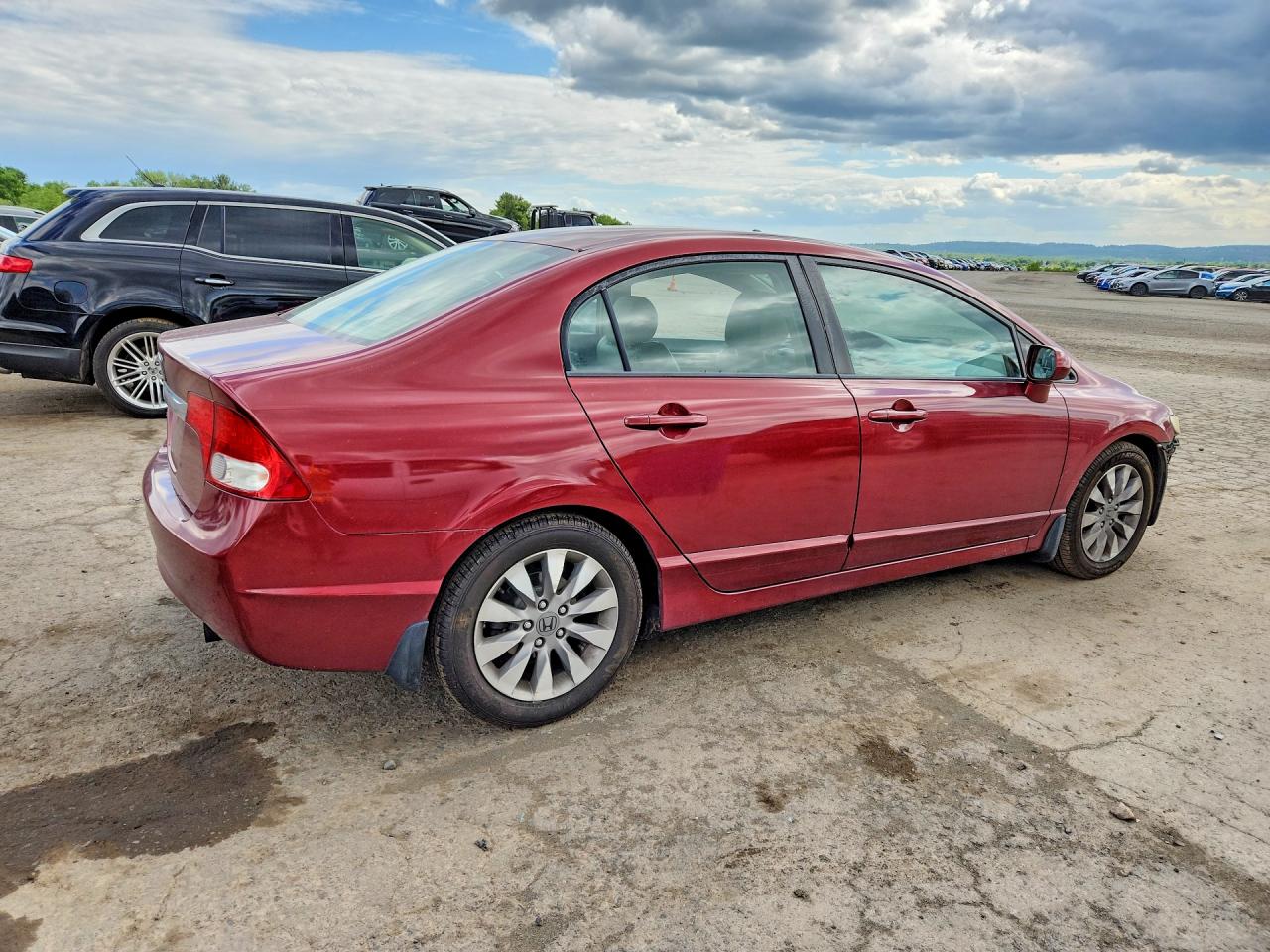 2011 Honda Civic Exl Red vin: 2HGFA1F95BH536459