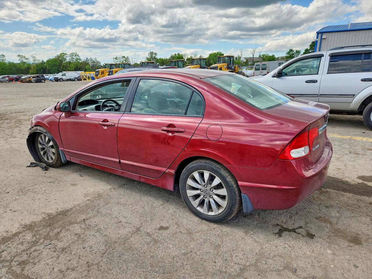 2011 Honda Civic Exl Red vin: 2HGFA1F95BH536459