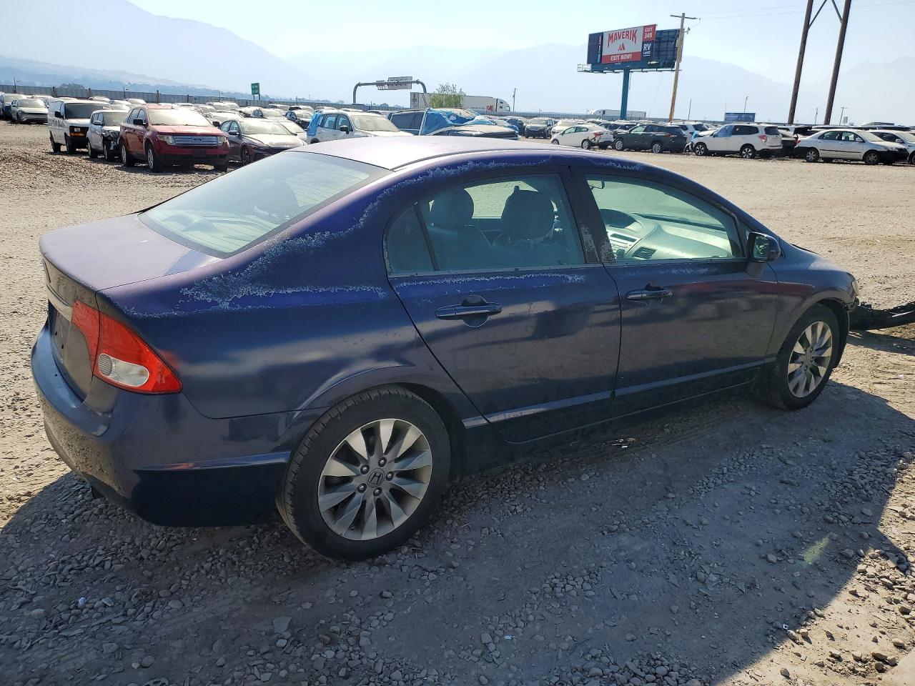 2011 Honda Civic Exl Blue vin: 2HGFA1F95BH538597