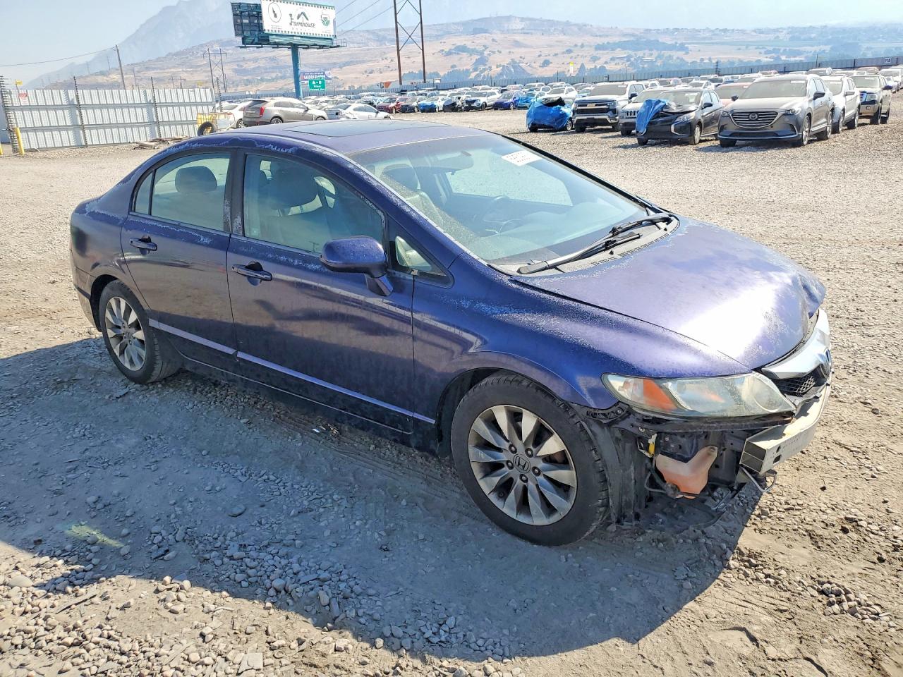 2011 Honda Civic Exl Blue vin: 2HGFA1F95BH538597