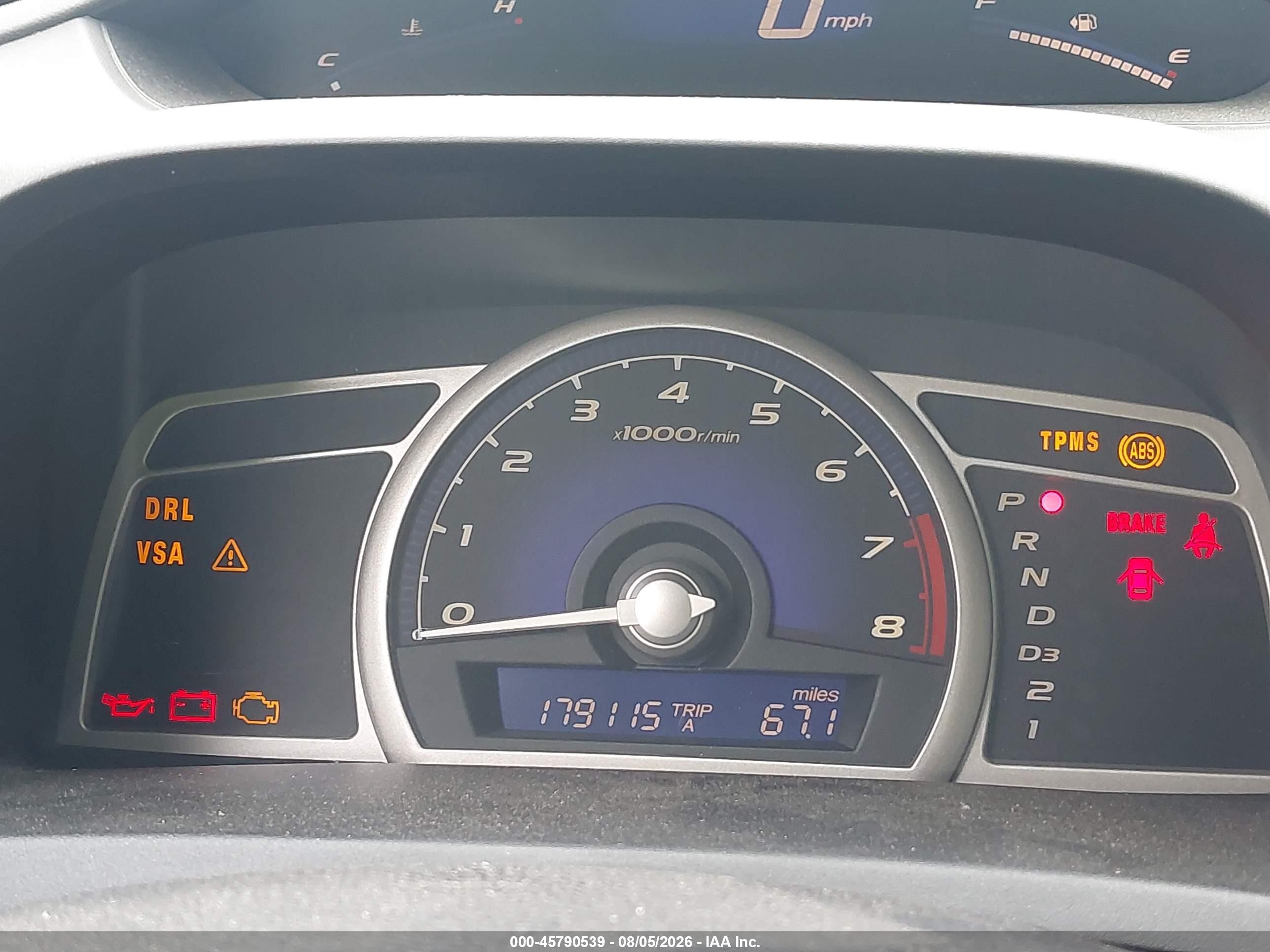 2010 Honda Civic Ex-l Blue vin: 2HGFA1F97AH545694
