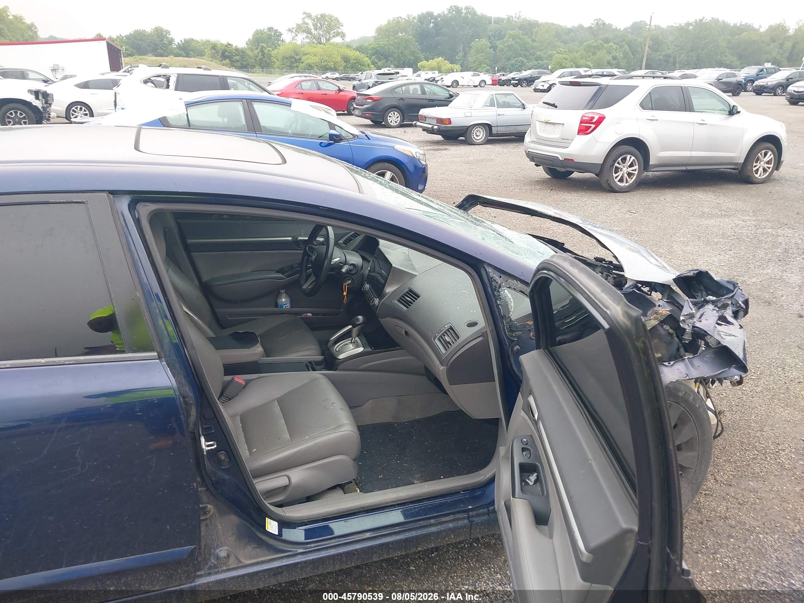 2010 Honda Civic Ex-l Blue vin: 2HGFA1F97AH545694